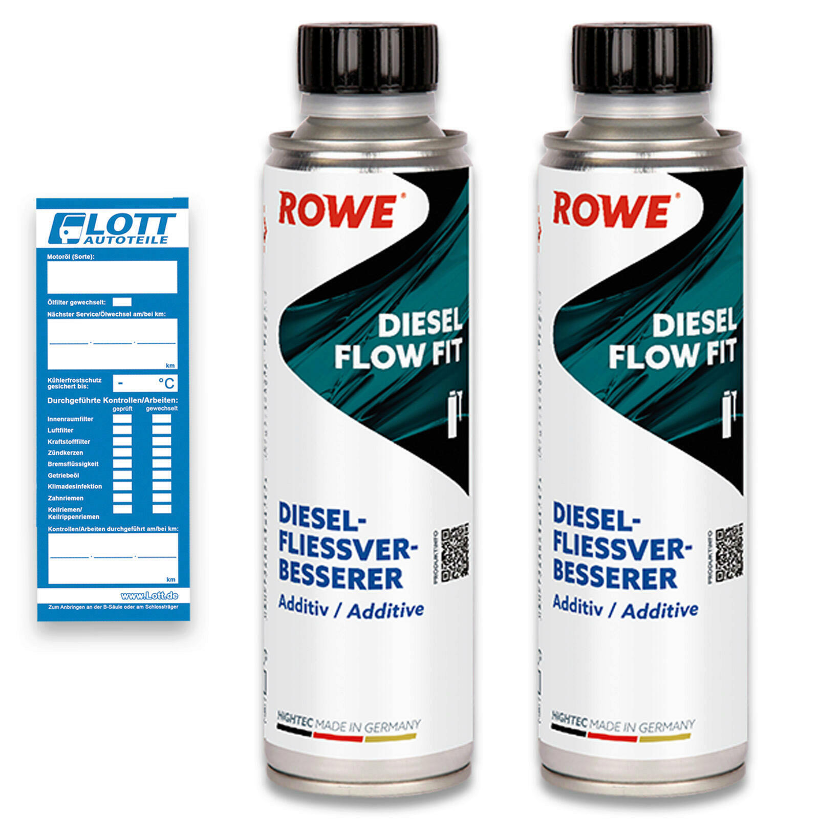 500ml ROWE HIGHTEC DIESEL FLOW FIT DIESELFLIESSVERBESSERER MADE IN GERMANY