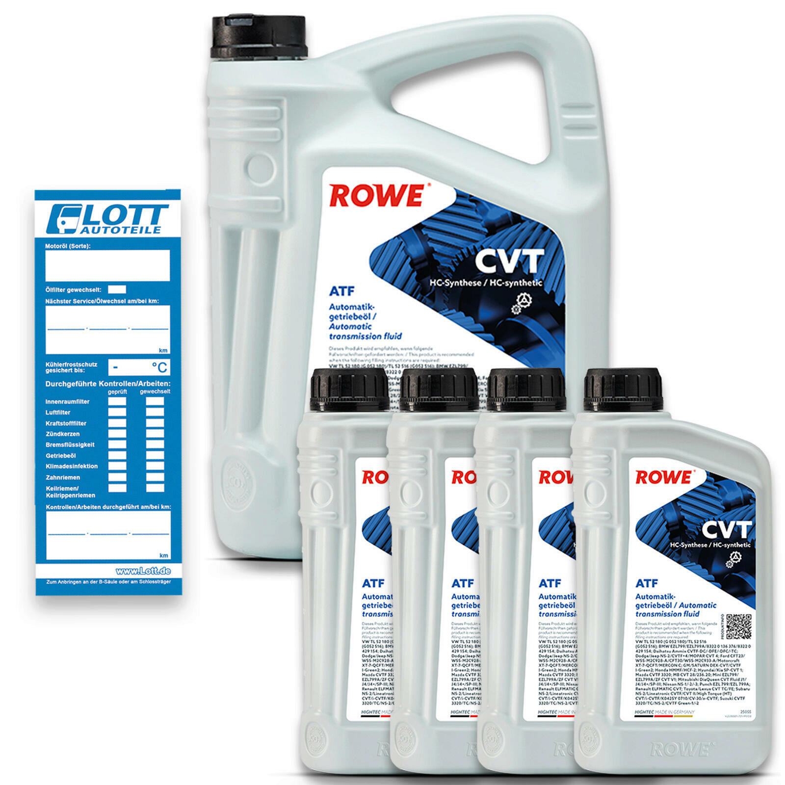 9L ROWE HIGHTEC ATF CVT Getriebeöl Automatikgetriebeöl VW TL 52 180 MB 226.20