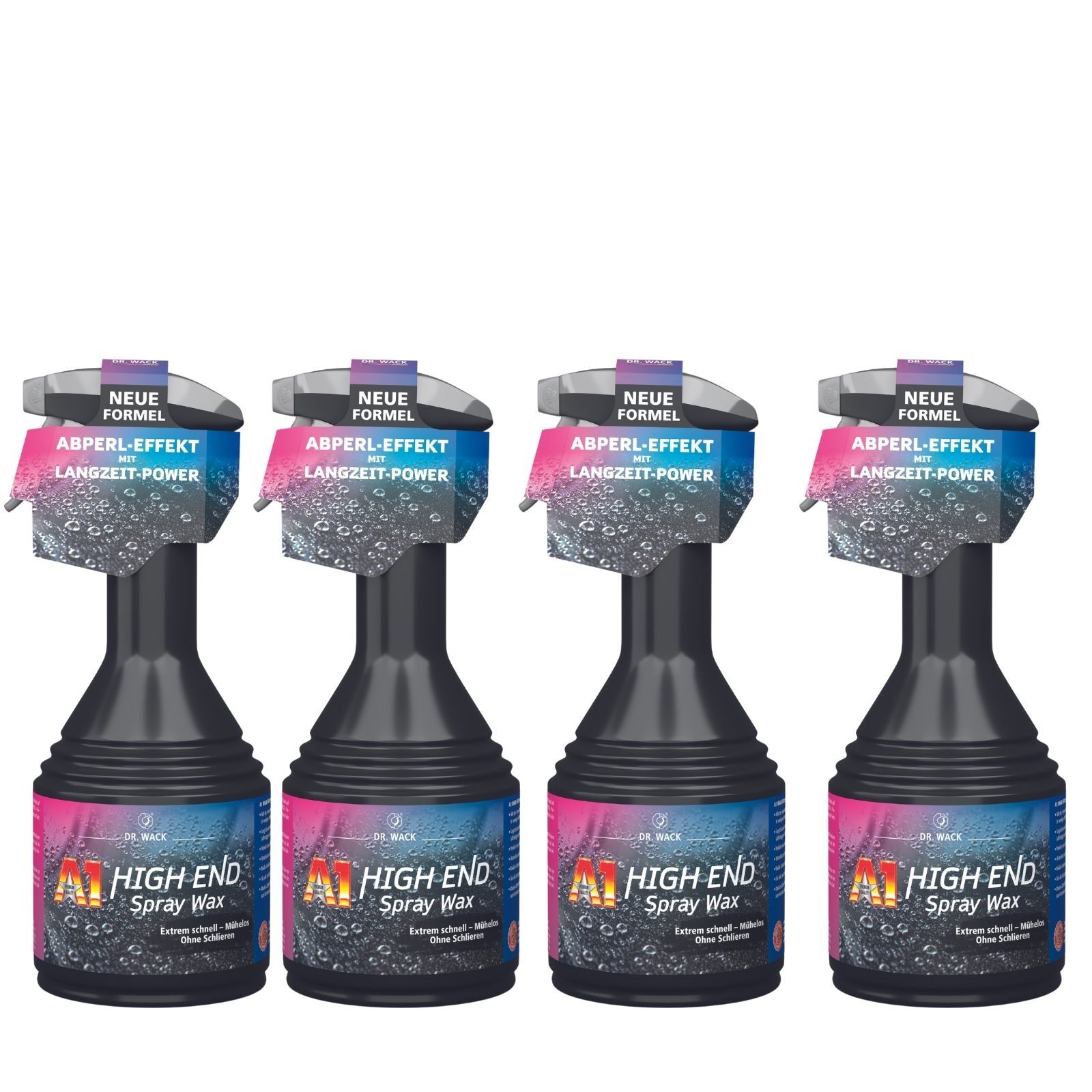 4x Dr.Wack A1 High End Spray Wax 500ml Sprühwachs Witterungsschutz Versiegelung