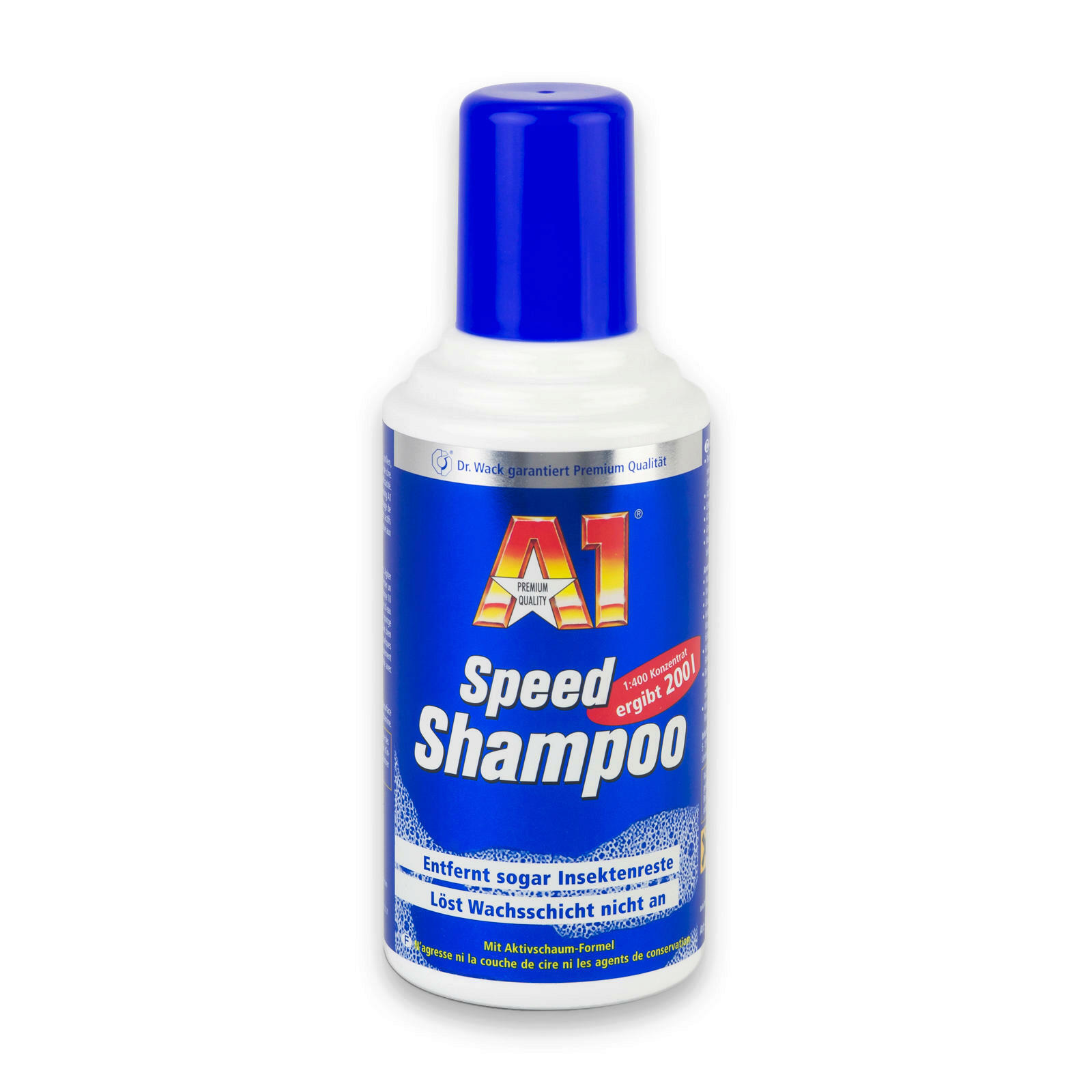 Dr.Wack Lack Pflege Set A1 Speed Polish Politur + A1 Speed Shampoo + Politurtuch