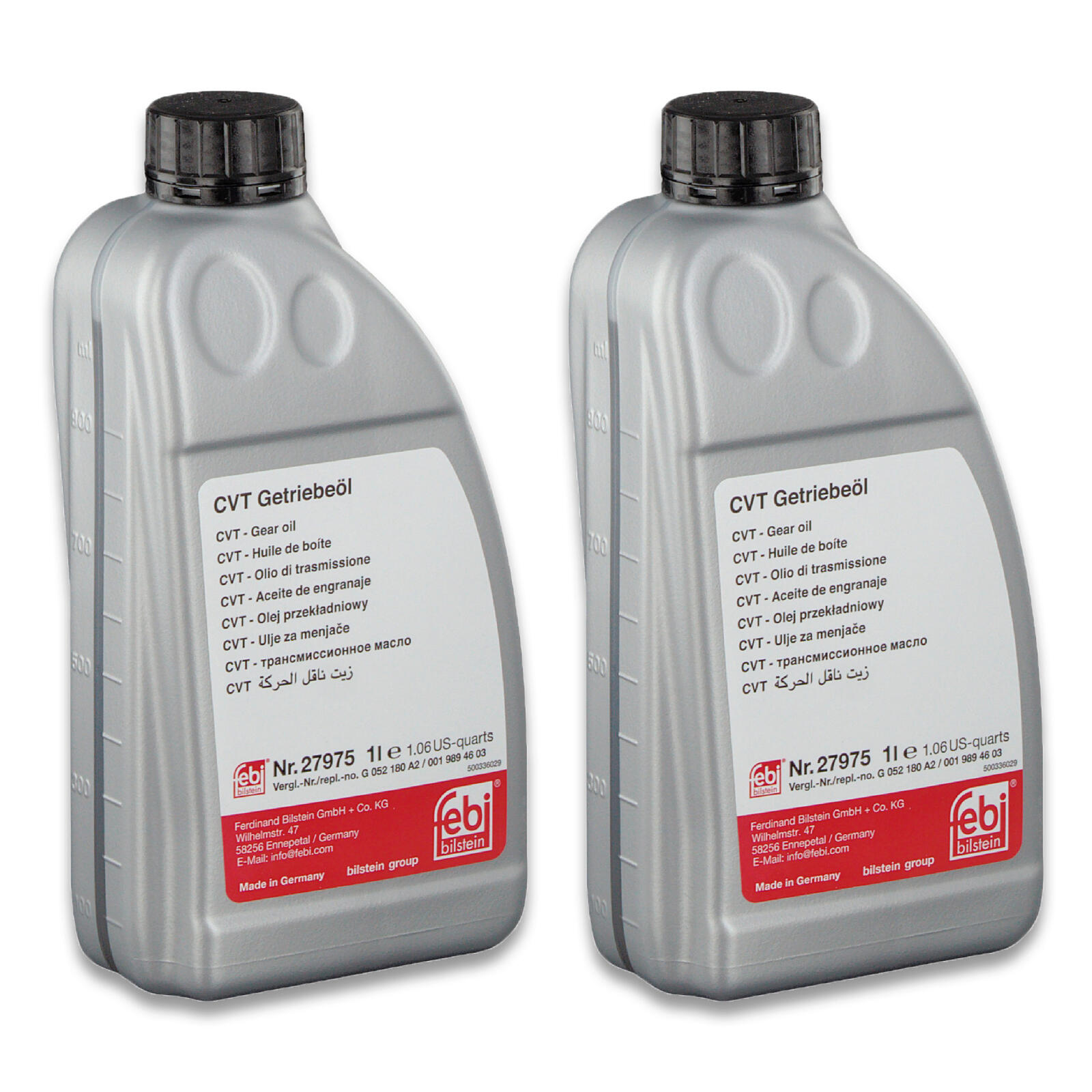 2x 1L FEBI BILSTEIN Automatikgetriebeöl CVT Getriebeöl gelb VW AUDI VW G 052 516
