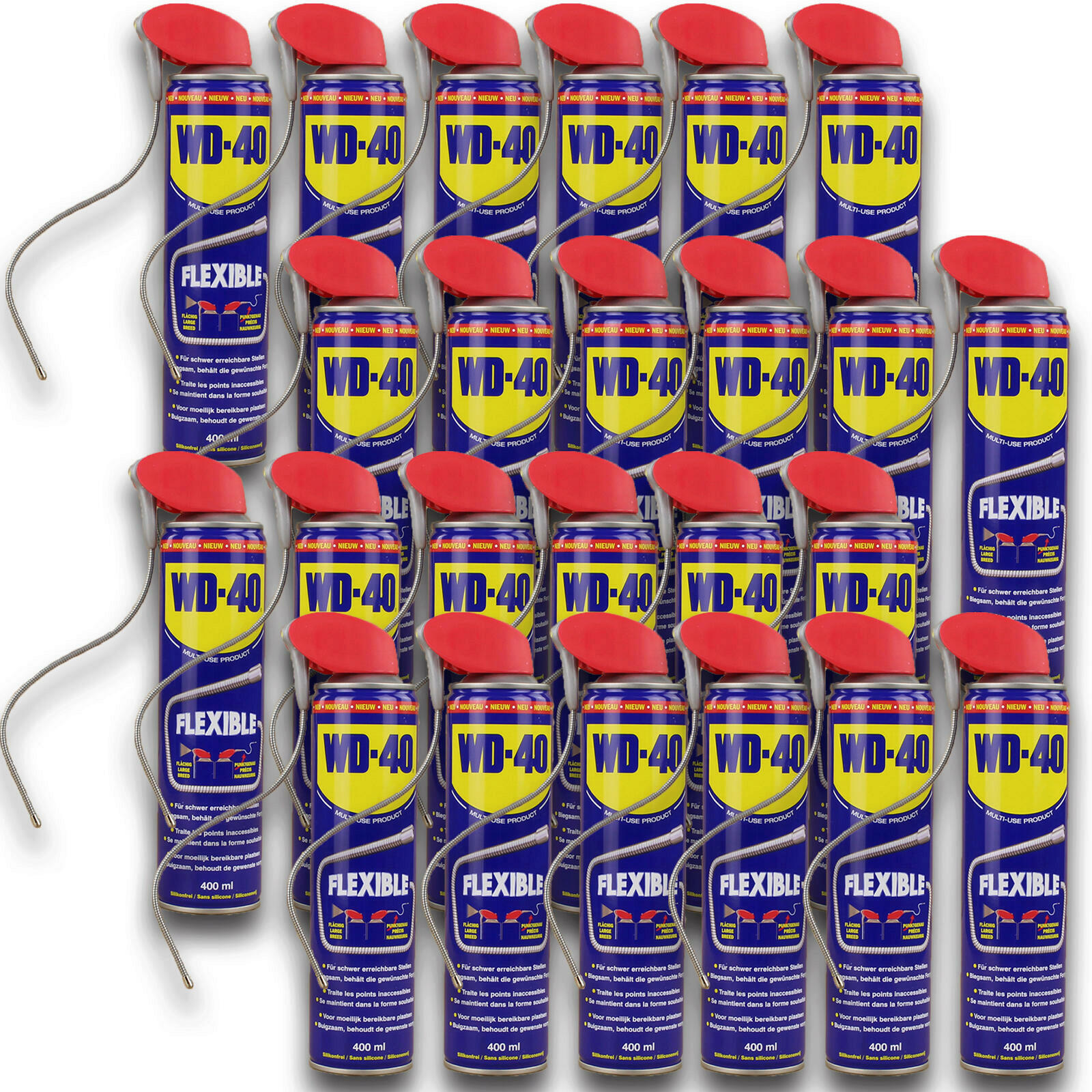 24x 400ml WD-40 Multifunktionsprodukt Flexible Kriechöl Multifunktions&o...