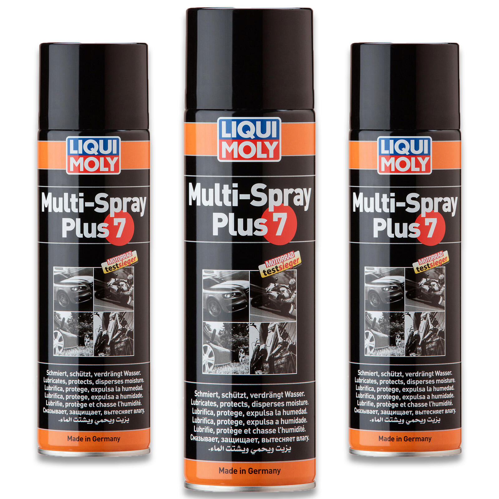 3x 500ml Liqui Moly Multi-Spray Plus 7 3305 Fettspray Multifunktionsspray