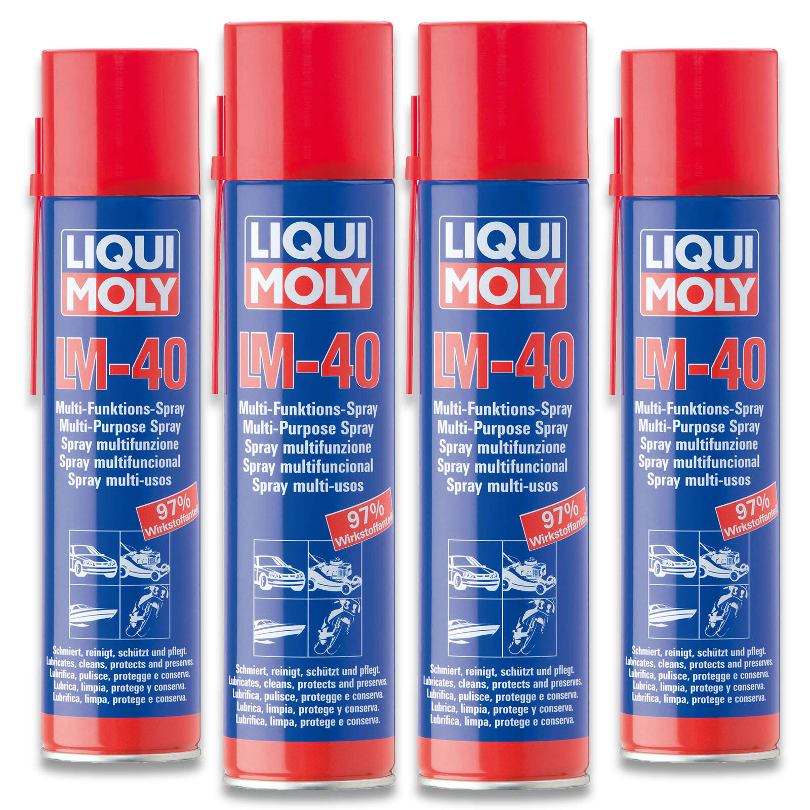 4x 400ml Liqui Moly LM 40 Multifunktionsspray 3390 Schmiermittel Pflegemittel