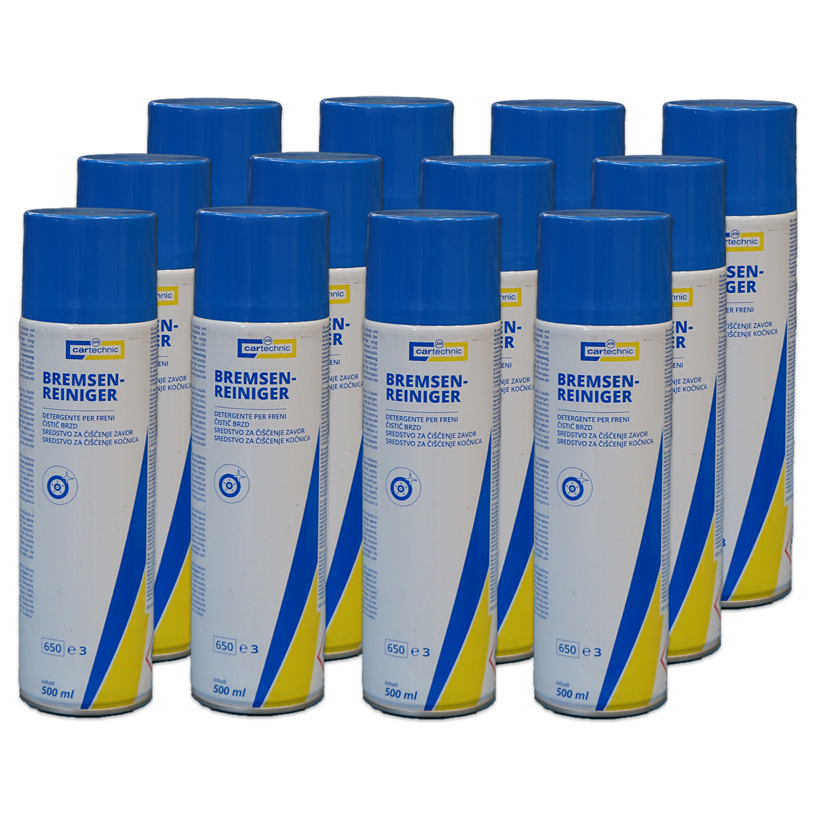 12x Cartechnic Bremsenreiniger 500ml