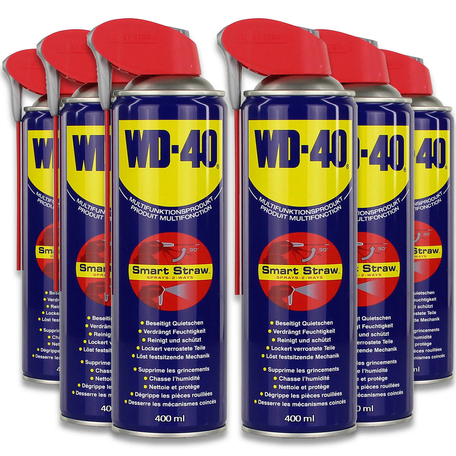 6x WD40 Vielzweck Spray je 400 ml Multifunktion Rostlöser reinigen &...
