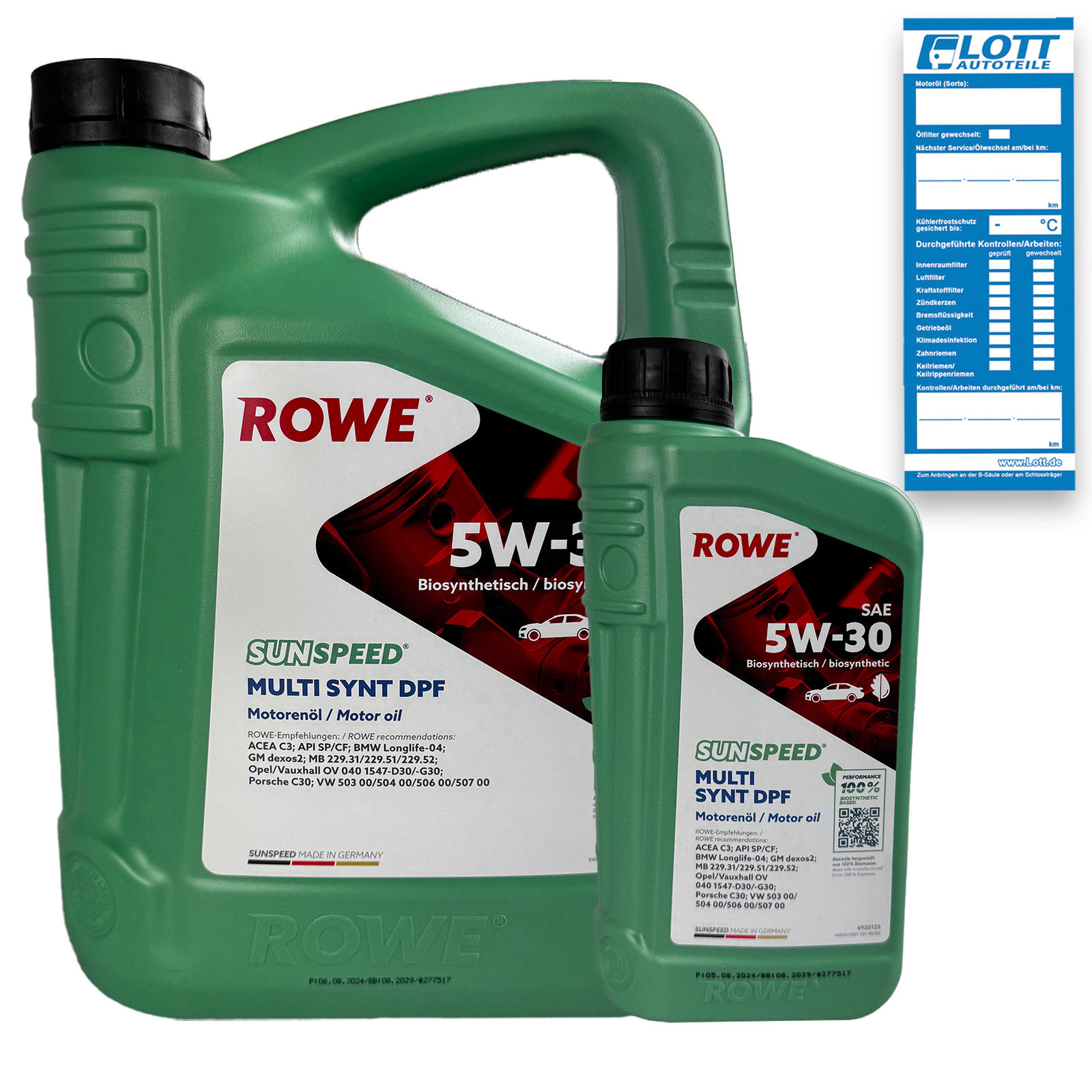 5L Rowe SUNSPEED MULTI SYNT DPF SAE 5W-30 Motorenöl ACEA C3 API SP/CF GM...