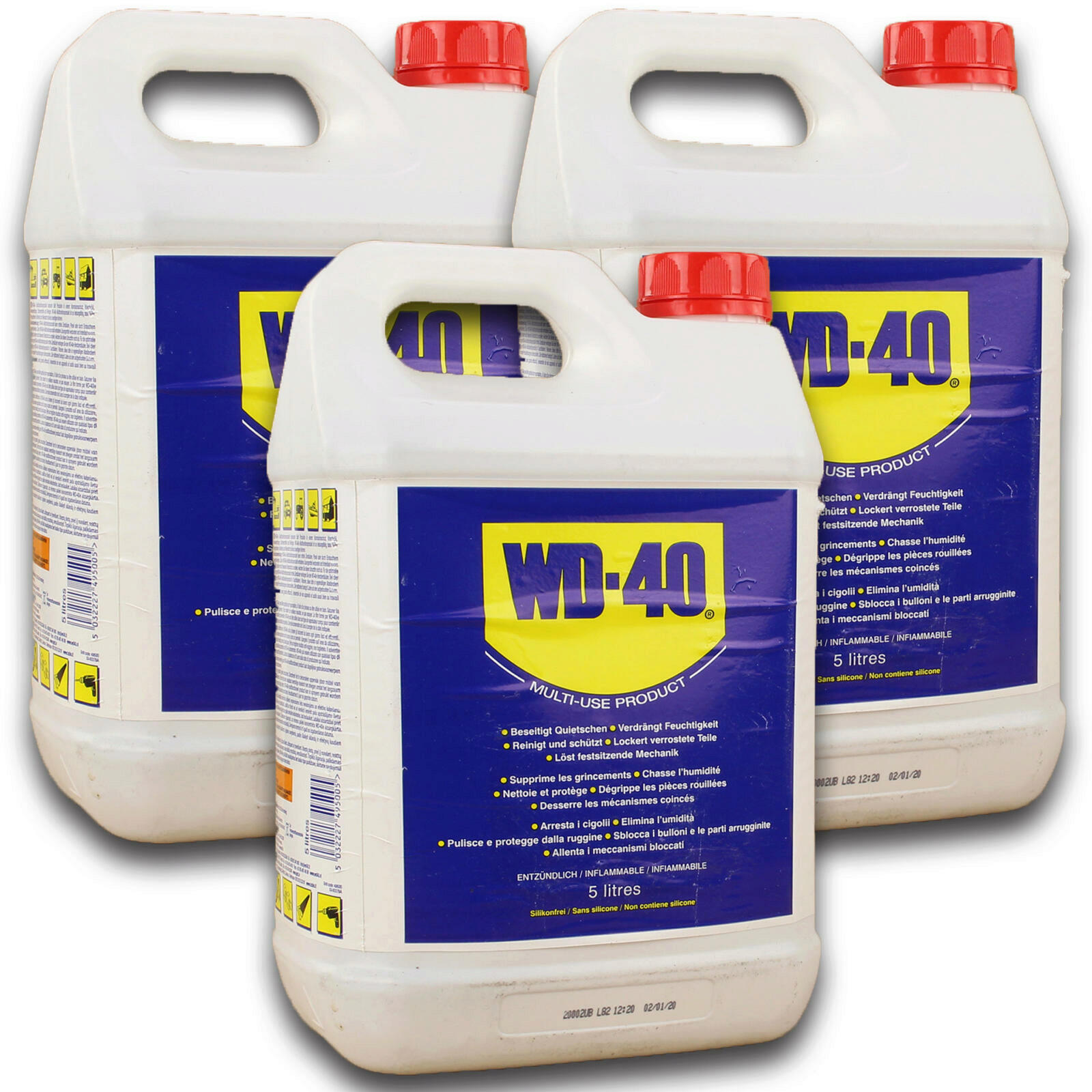 3x WD-40 Universalschmierstoff Rostlöser Multifunktionsöl Kanister 5L