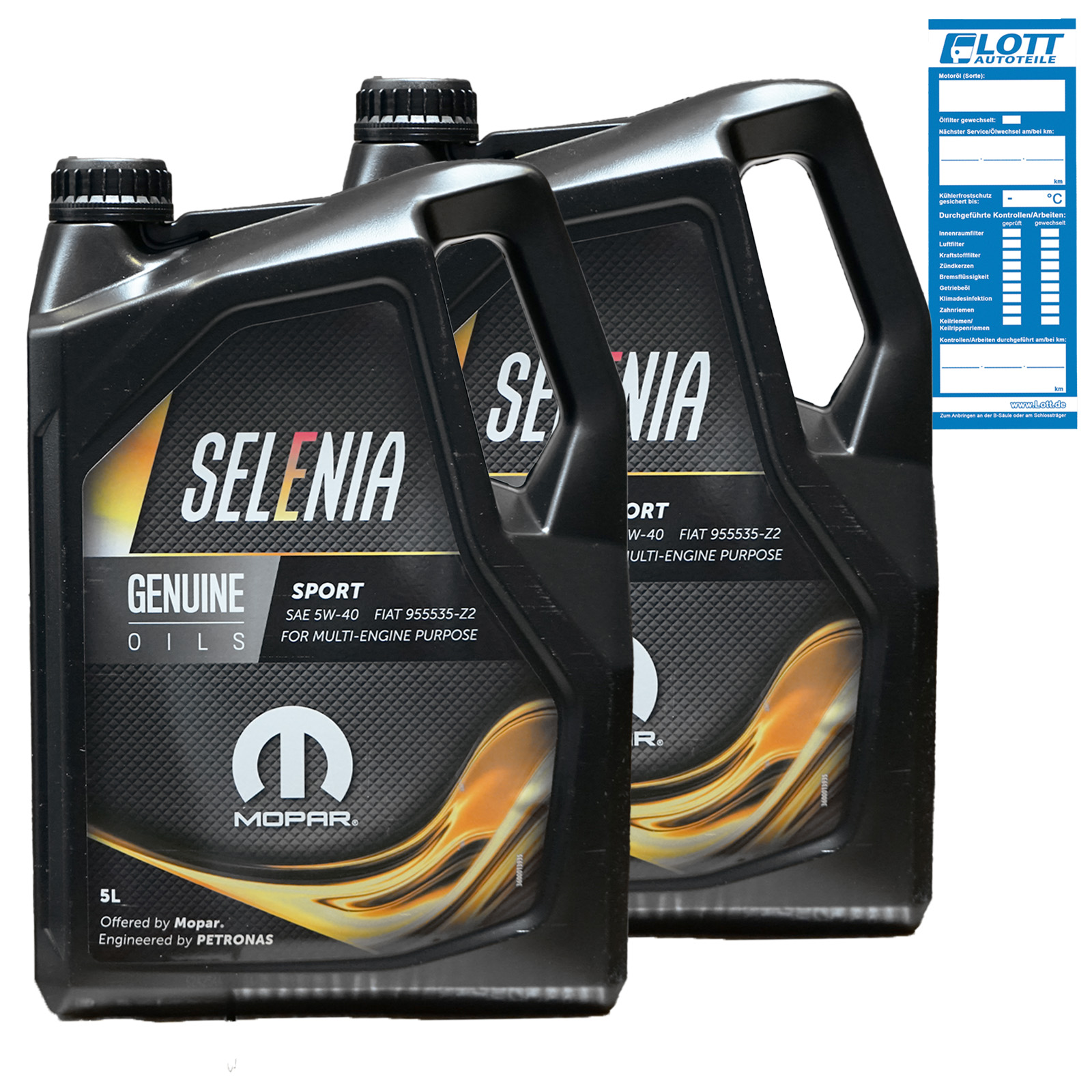 2x 5L PETRONAS SELENIA SPORT 5W-40 Motoröl Motorenöl ACEA A3/B4 Fia...