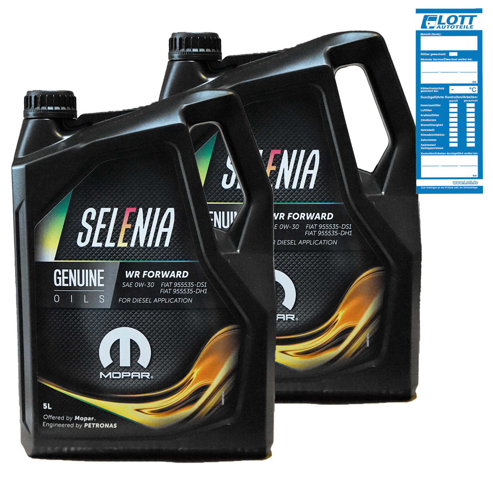 2x 5L Selenia WR Forward 0W-30 Motoröl Motorenöl ACEA C2 Fiat 95553...