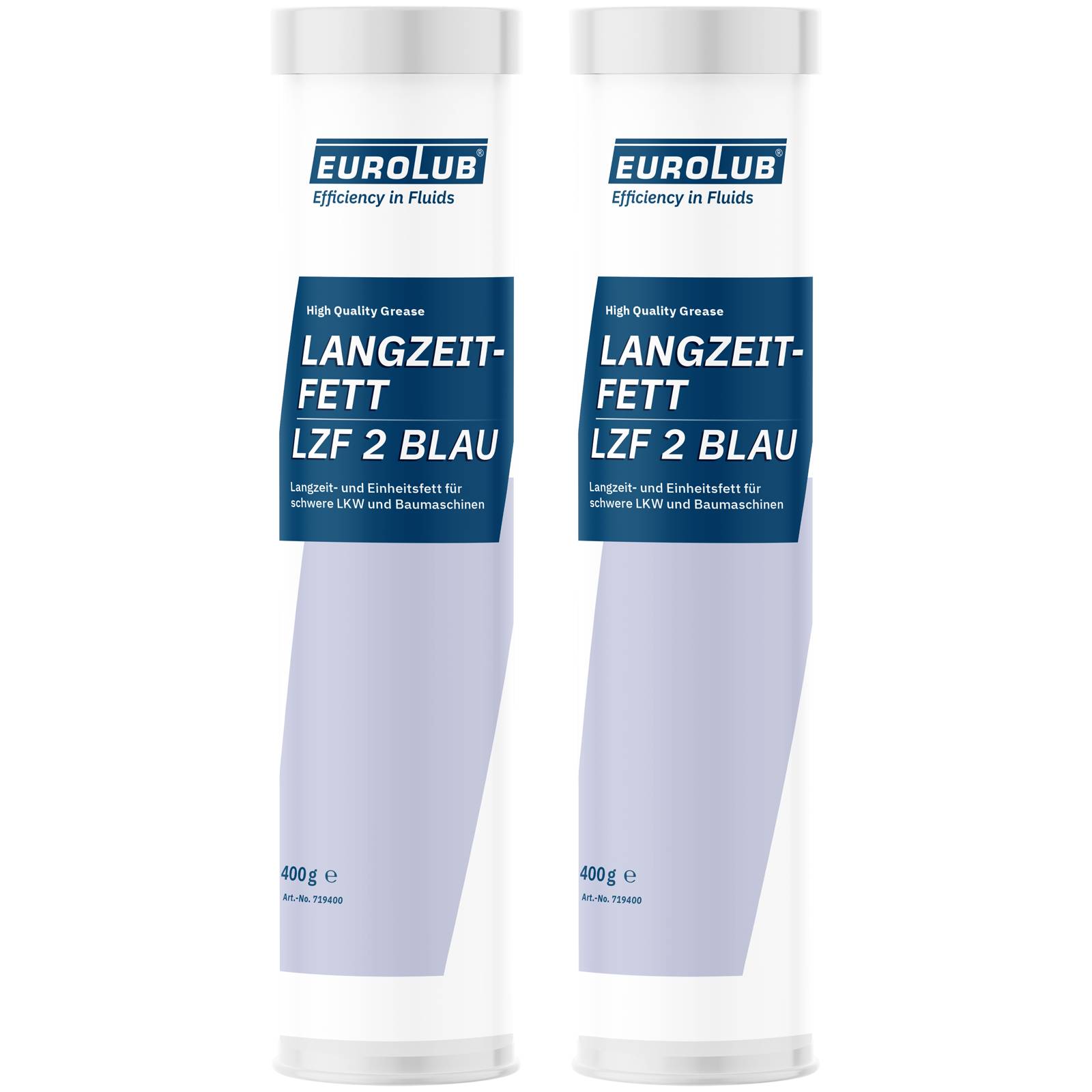 2x EUROLUB Fett LANGZEITFETT LZF 2 BLAU