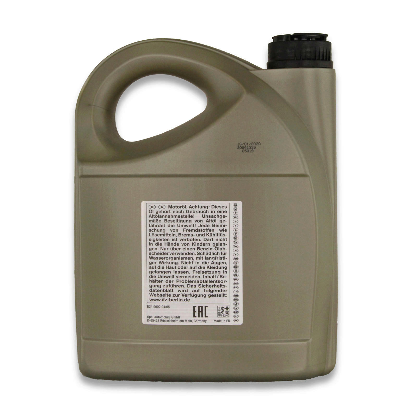 2x 5L Original GM Opel Ö Motoröl 5W-30 Dexos 2 Longlife 5W30 Motore...