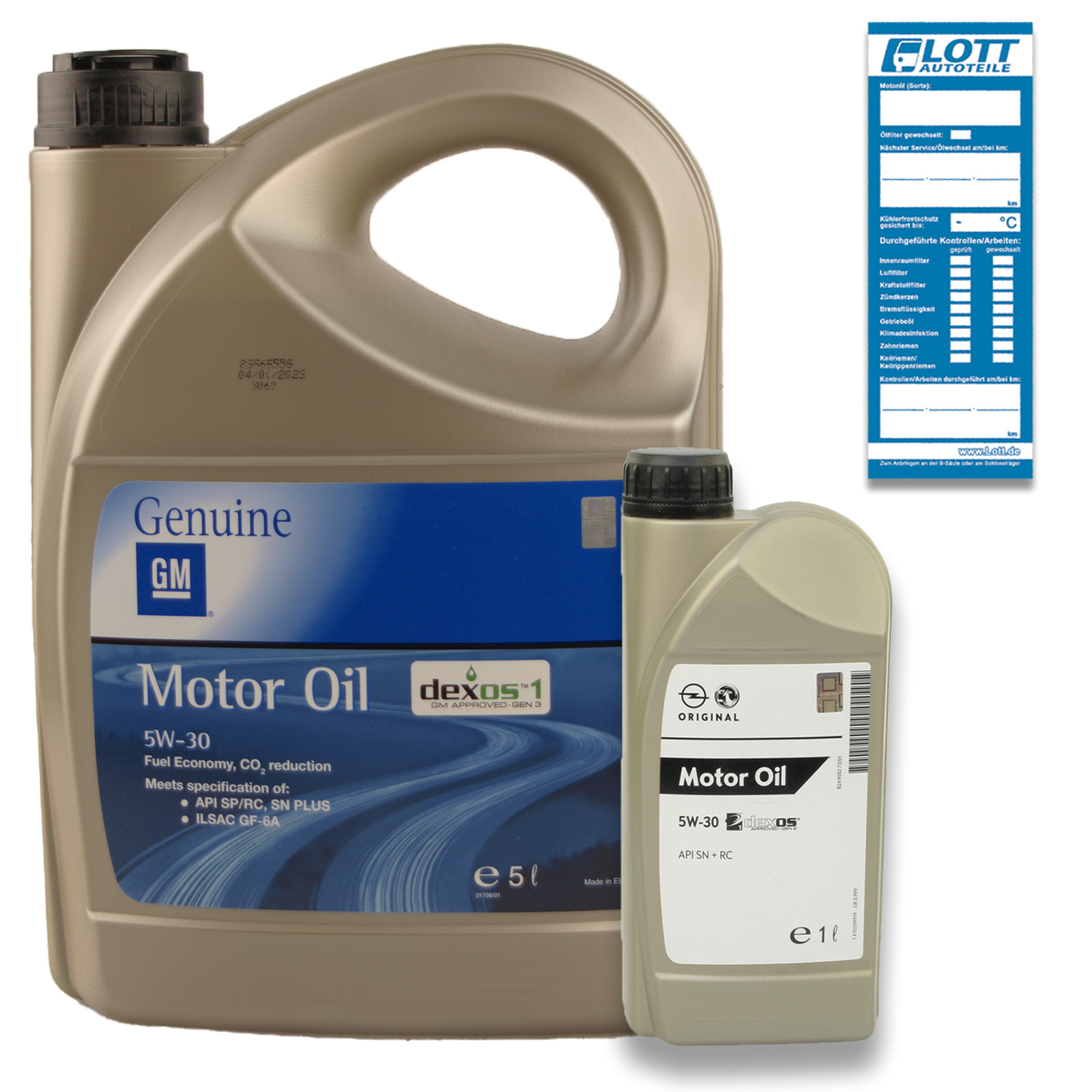 6L Original Opel GM Motoröl 5W-30 Dexos 1 Gen 2/3 API SN + RC 95599877