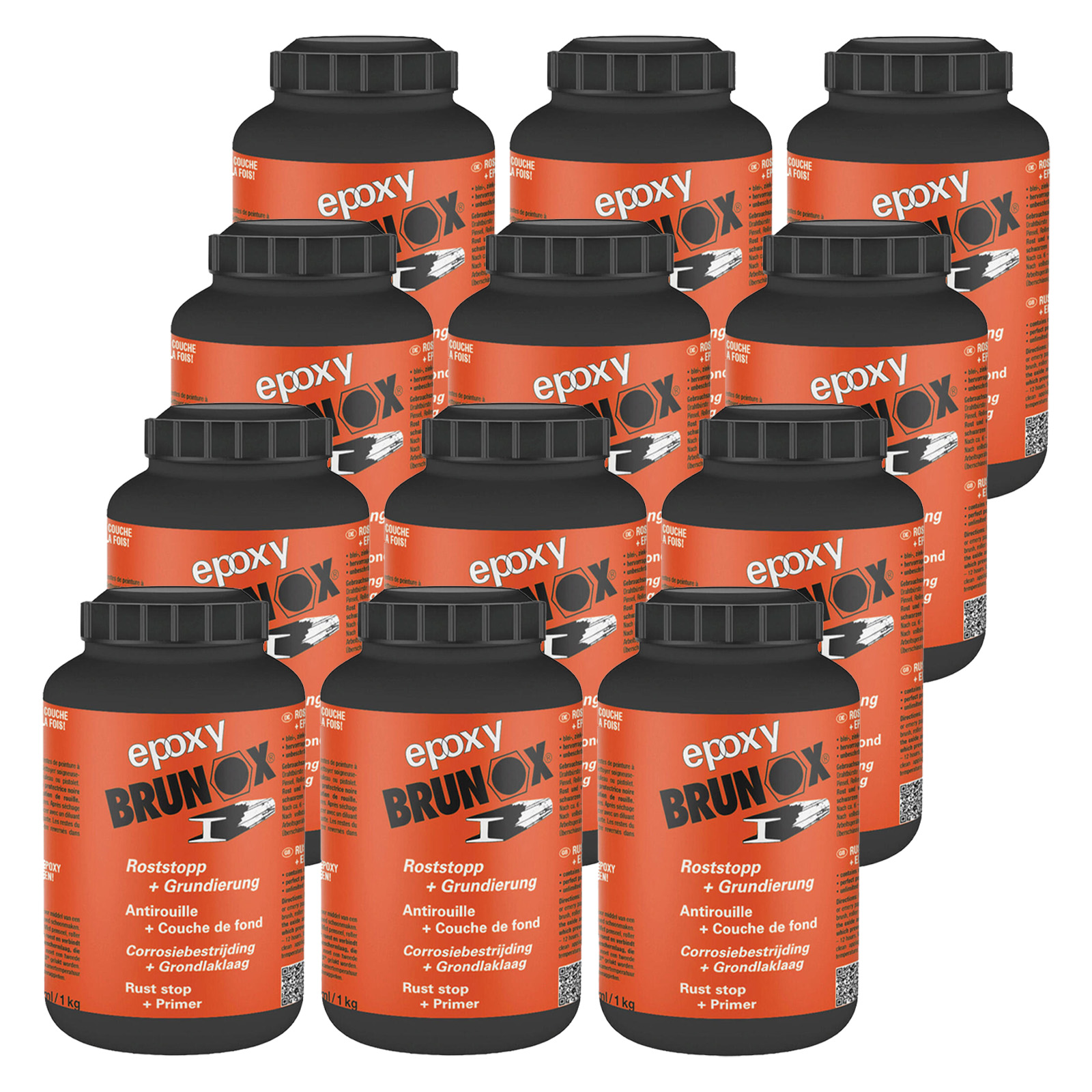 12x Brunox Epoxy 1L Rostschutz + Grundierung