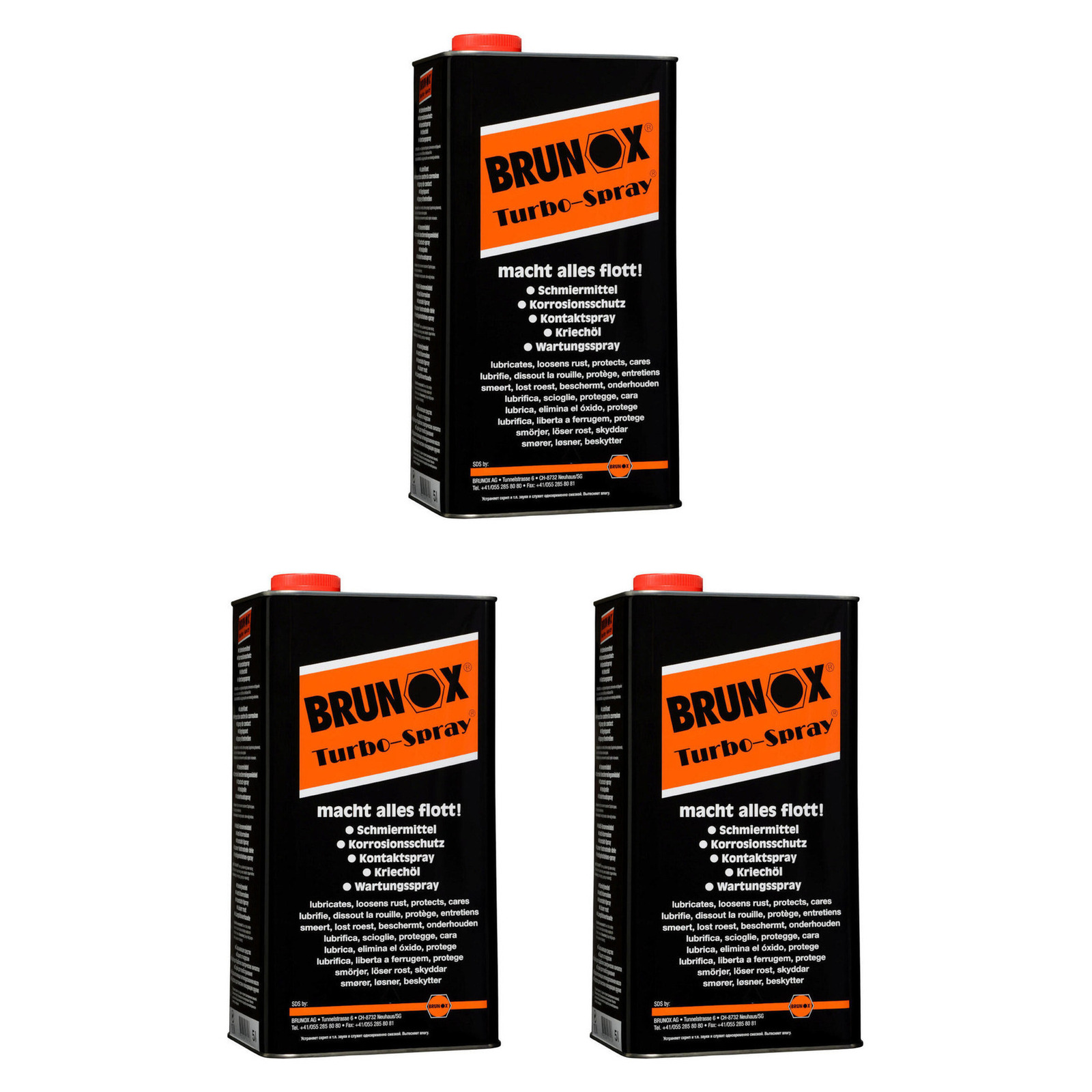 3x BRUNOX Turbo-Spray 5L