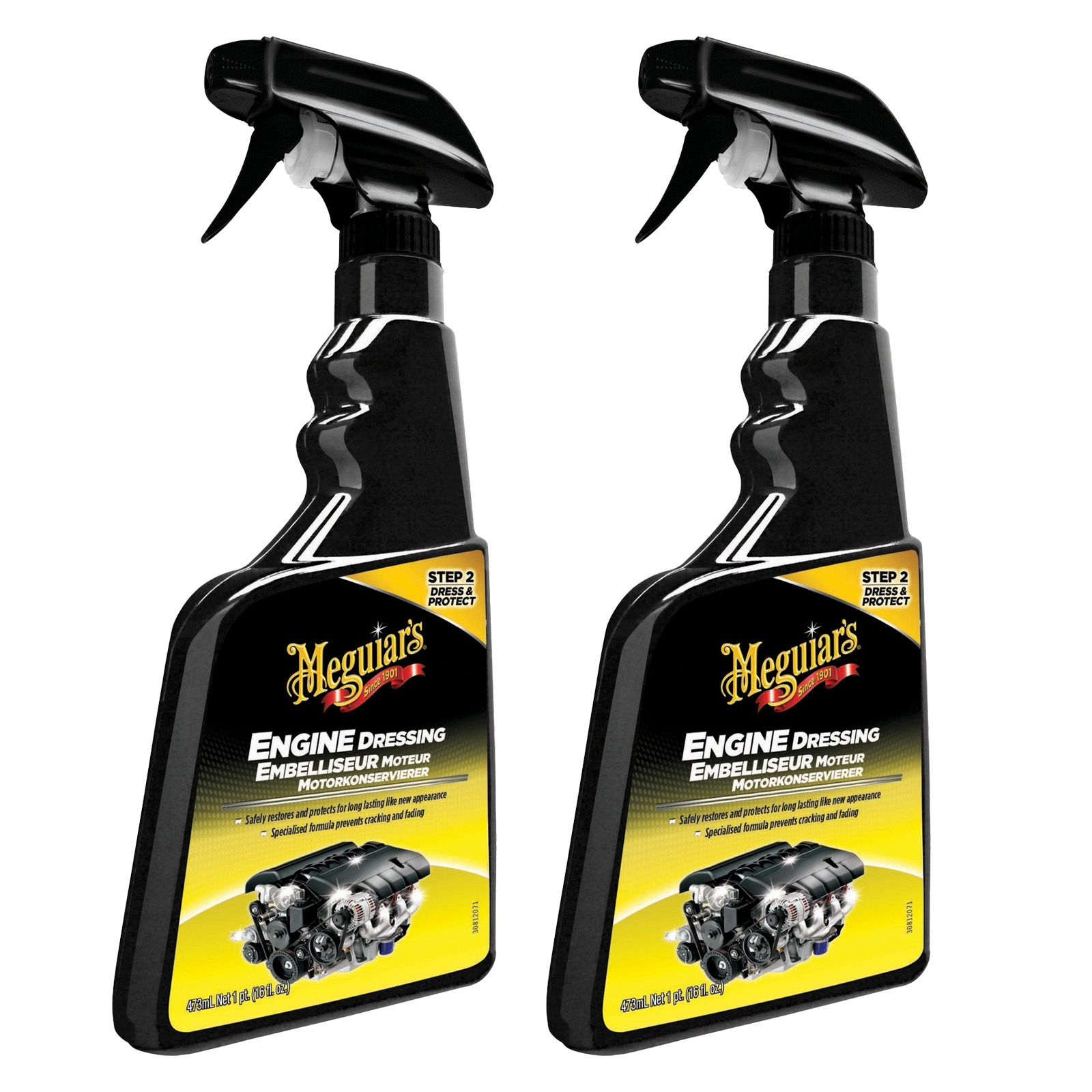 2x Meguiars Engine Dressing Motorkonservierer 473ml Motorraumkonservierung