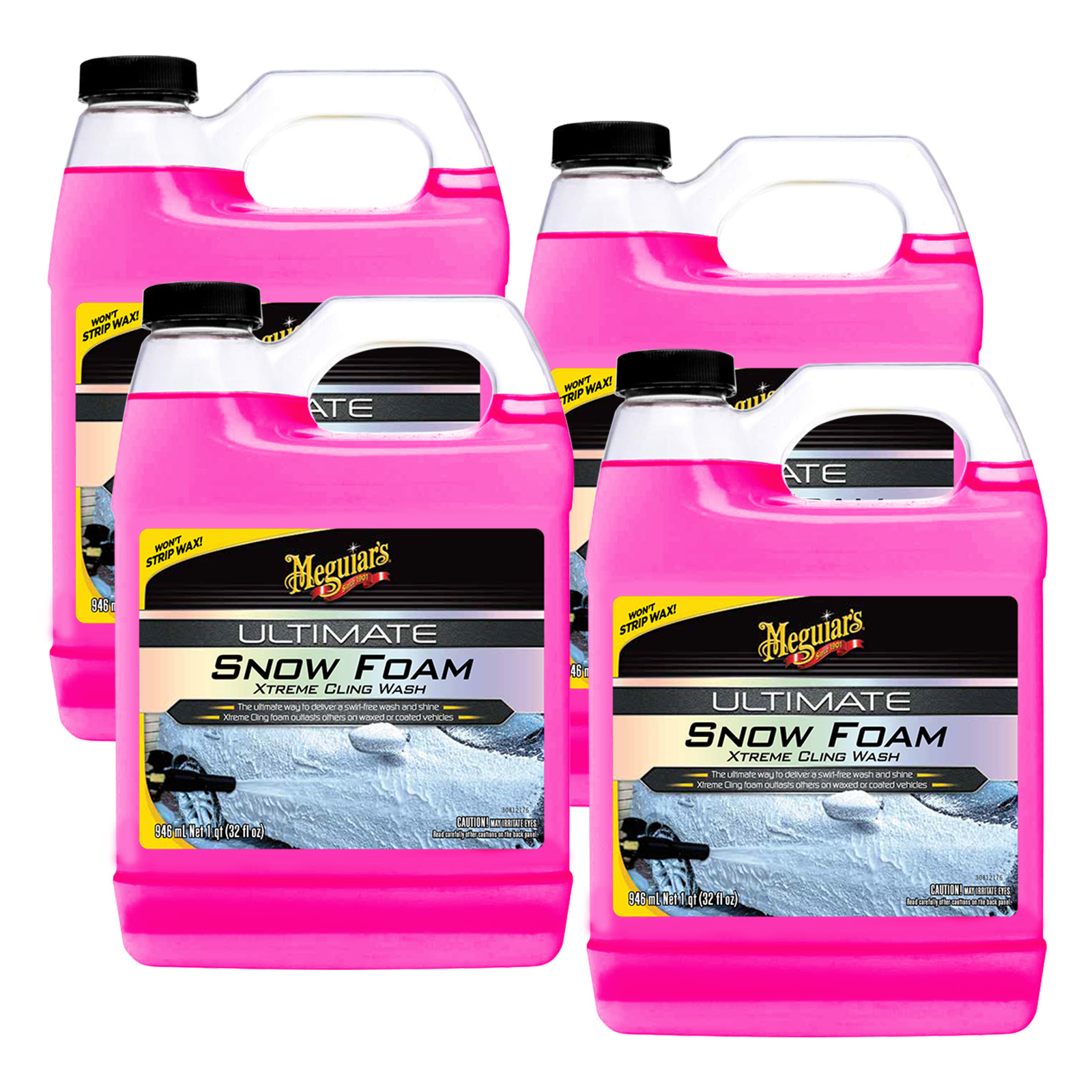 4x Meguiars Ultimate Snow Foam Reinigungsschaum Xtrem Cling Autoshampoo 946ml