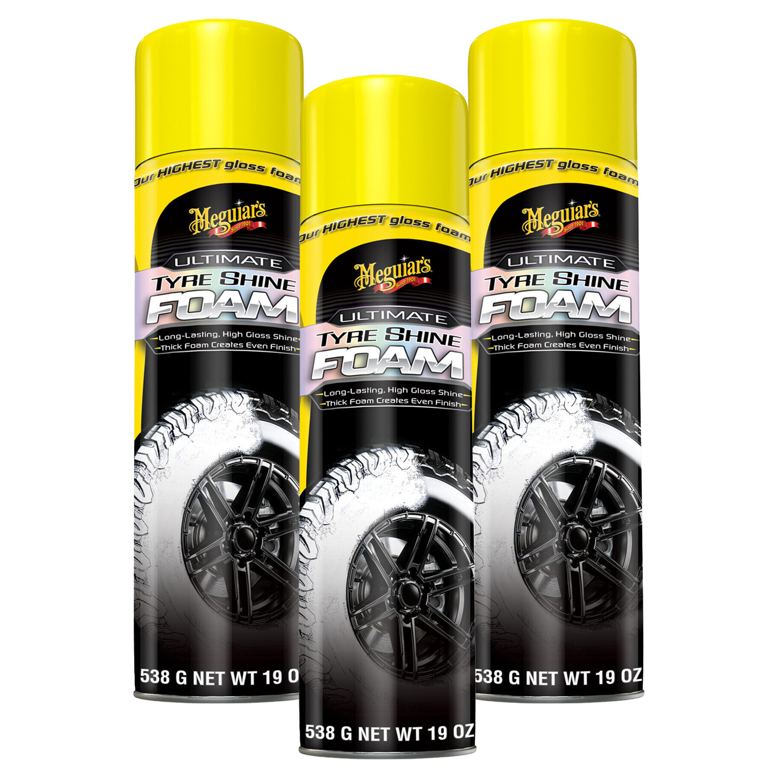 3x Meguiar's® Ultimate Insane Shine™ Tire Foam