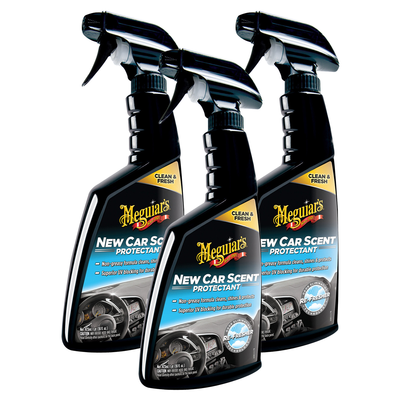 3x Meguiars New Car Scent Protectant Innenraumreiniger