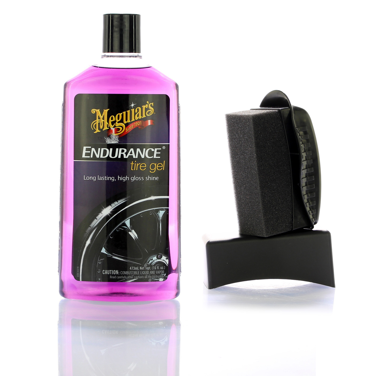 Meguiar´s Reifen-Glanz-Gel 473ml + Auftrags-Pad Reifenglanz Pflege G7516 + X3090