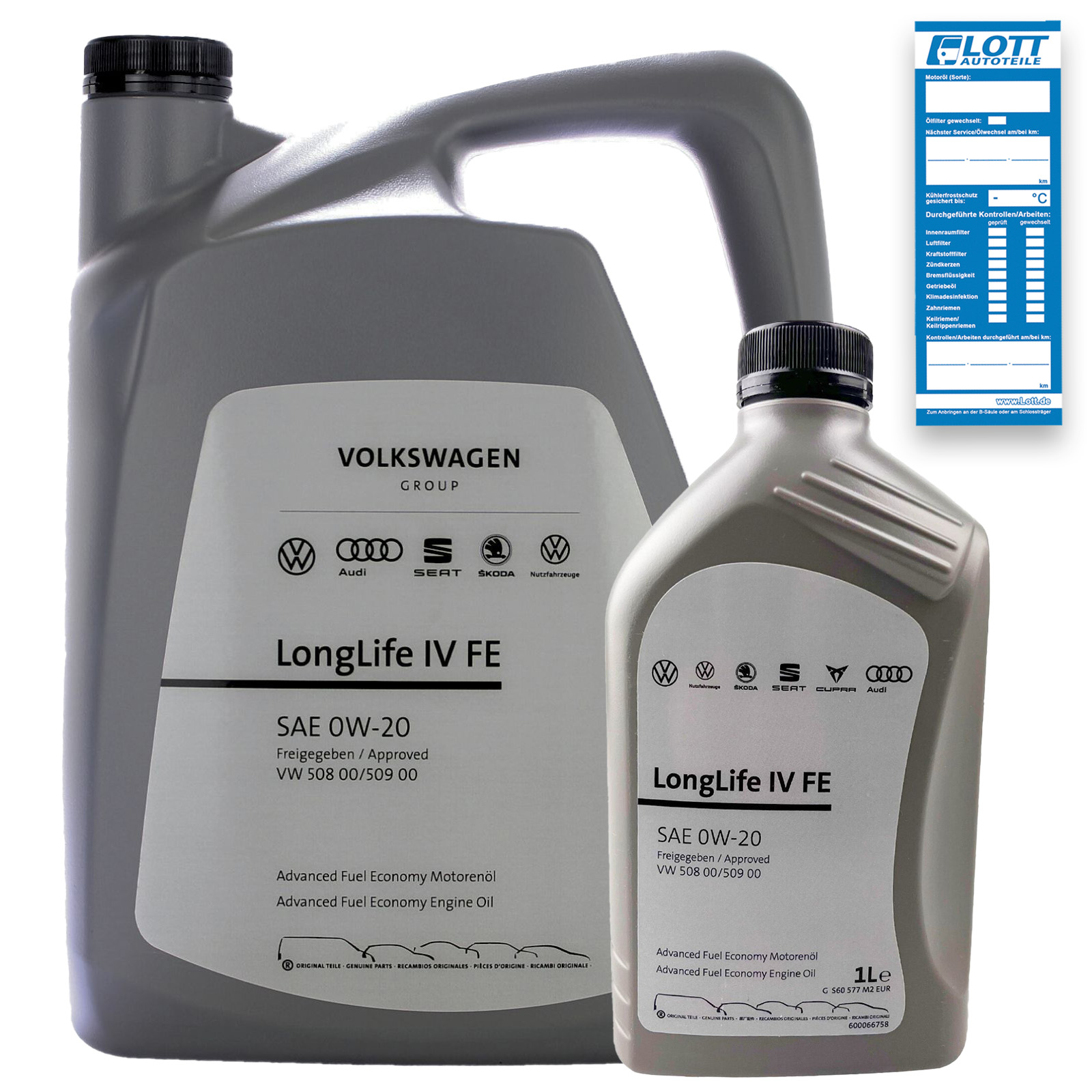 6L Original VW Longlife 4 0W-20 Motoröl