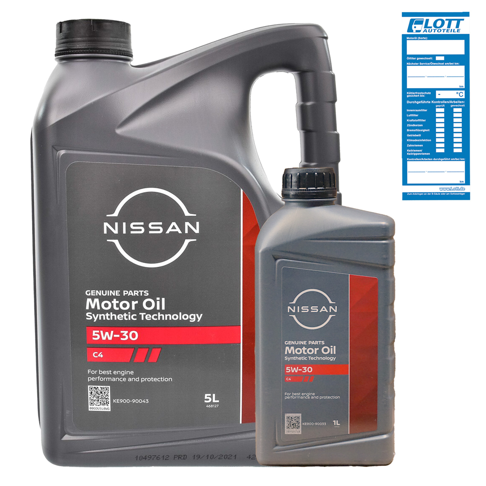 6L Original Nissan 5W-30 Motoröl 5W30 ACEA C4 DPF Diesel API SM/CF KE900...