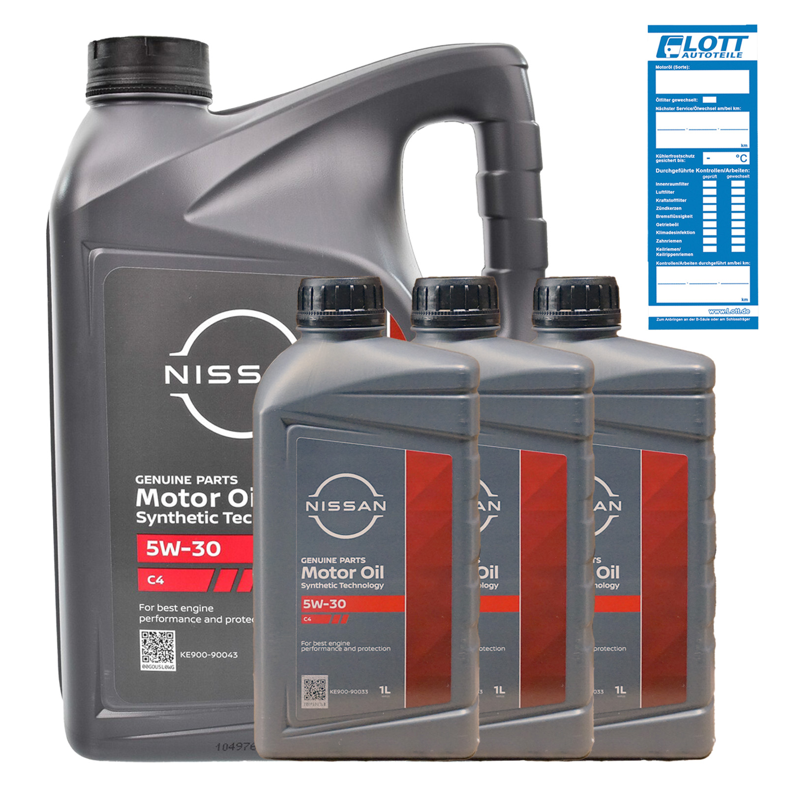 8L Original Nissan 5W-30 Motoröl 5W30 ACEA C4 DPF Diesel API SM/CF KE900...