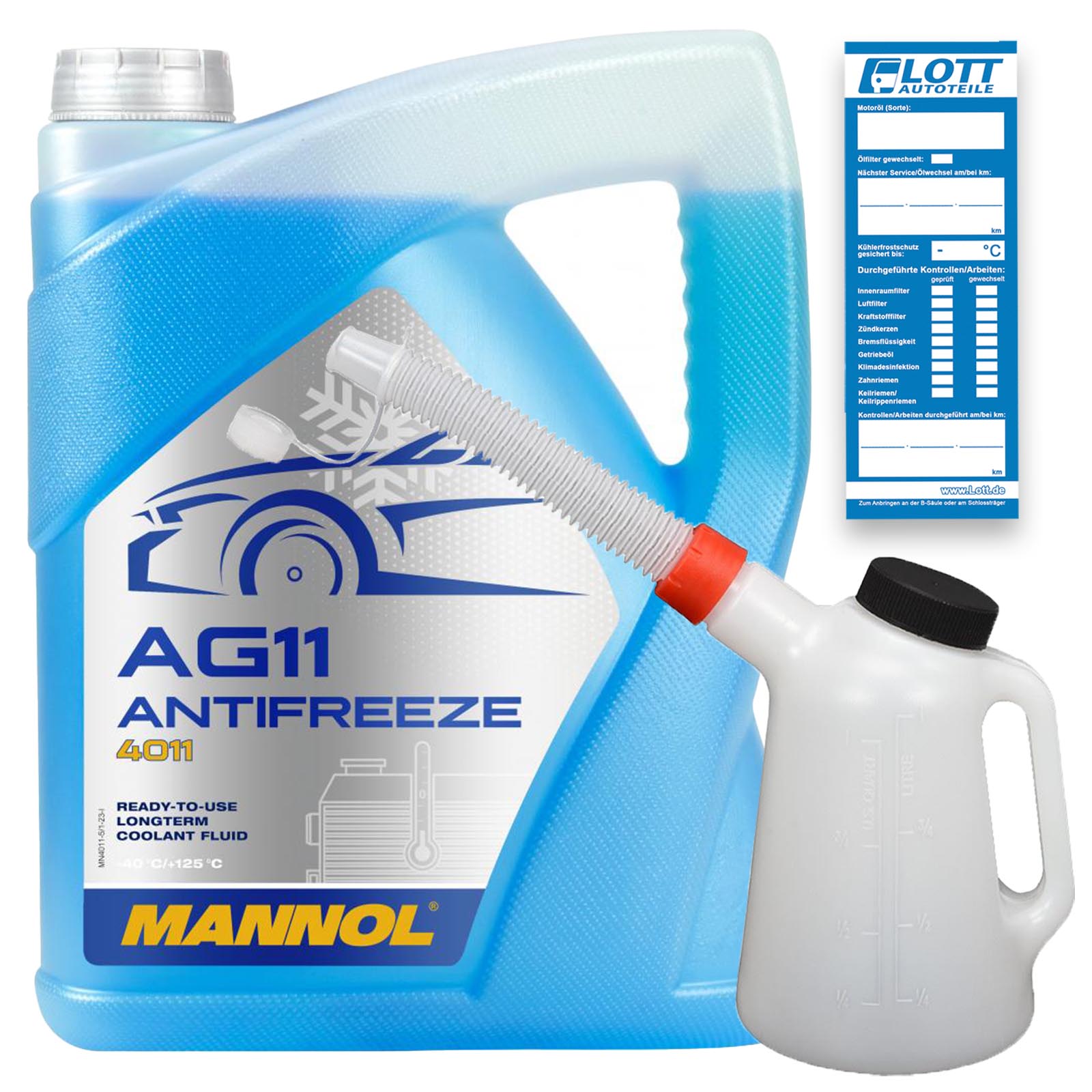 Mannol Kühlerfrostschutz Kühlmittel AG11 blau bis -40°C Frostschutz 5L MN4011-5