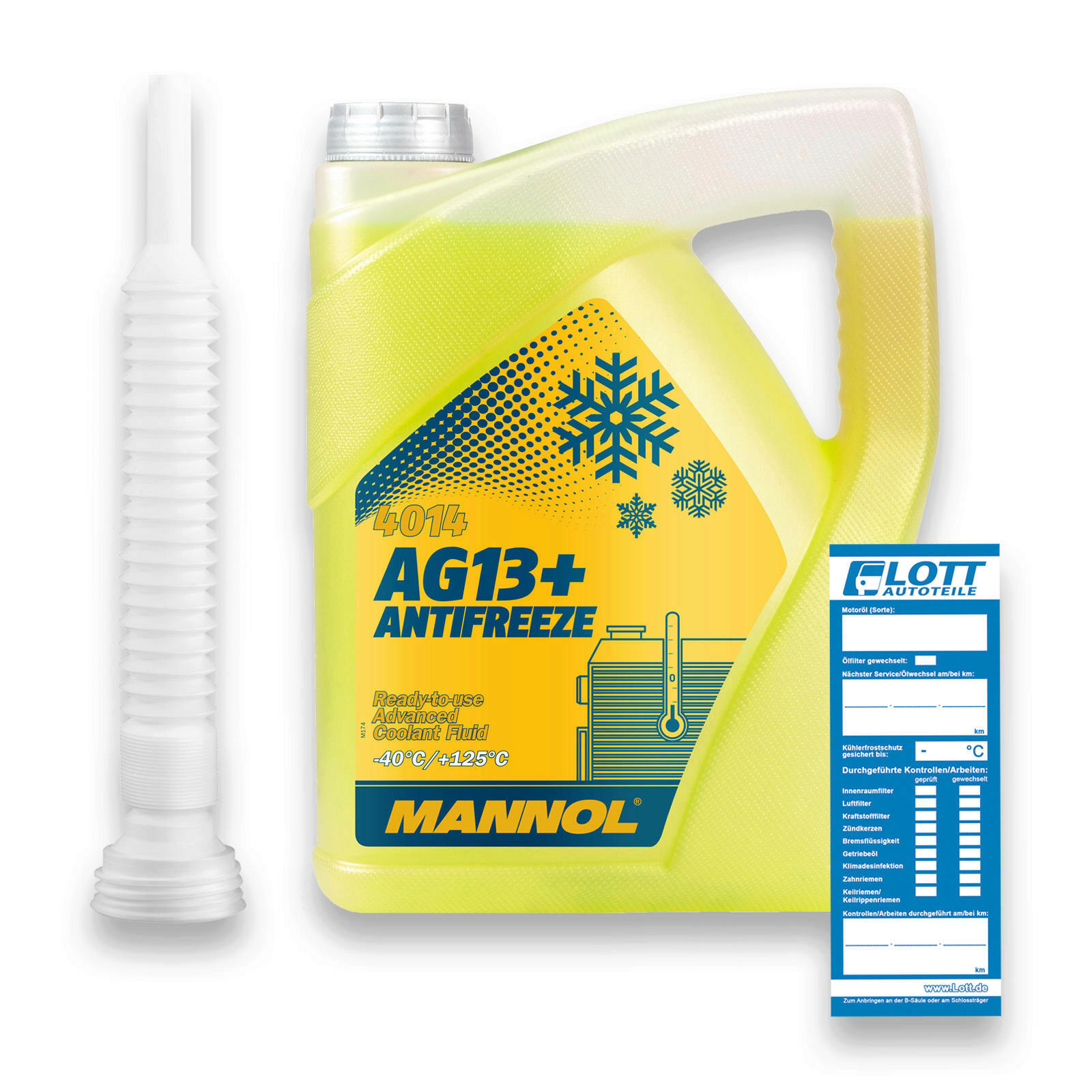 5L Mannol Antifreeze Kühlmittel Kühlerfrostschutz AG13+ bis -40°...