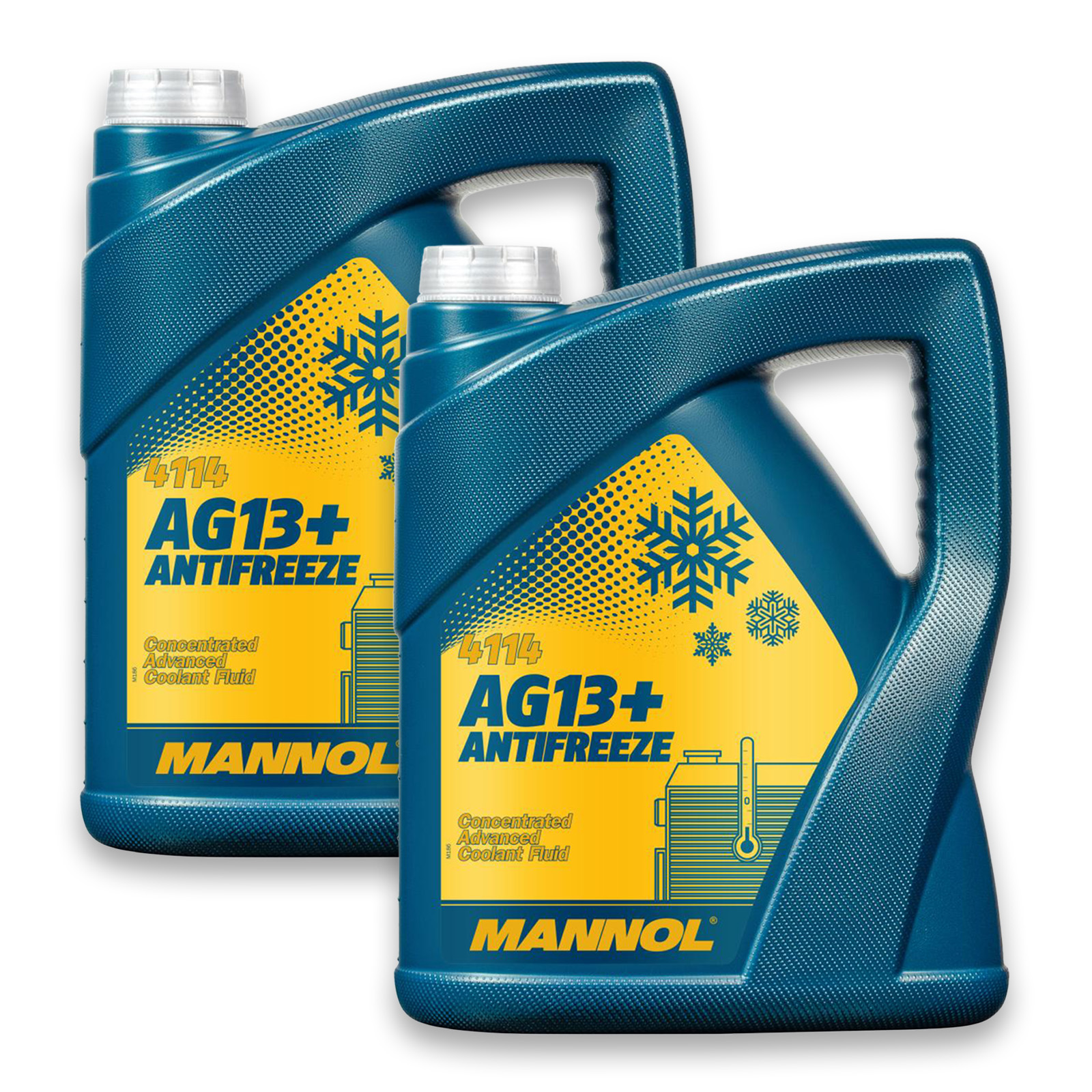 2x 5L Mannol Antifreeze AG 13+ Advanced Frostschutz Konzentrat K&uuml;hlmittel gelb