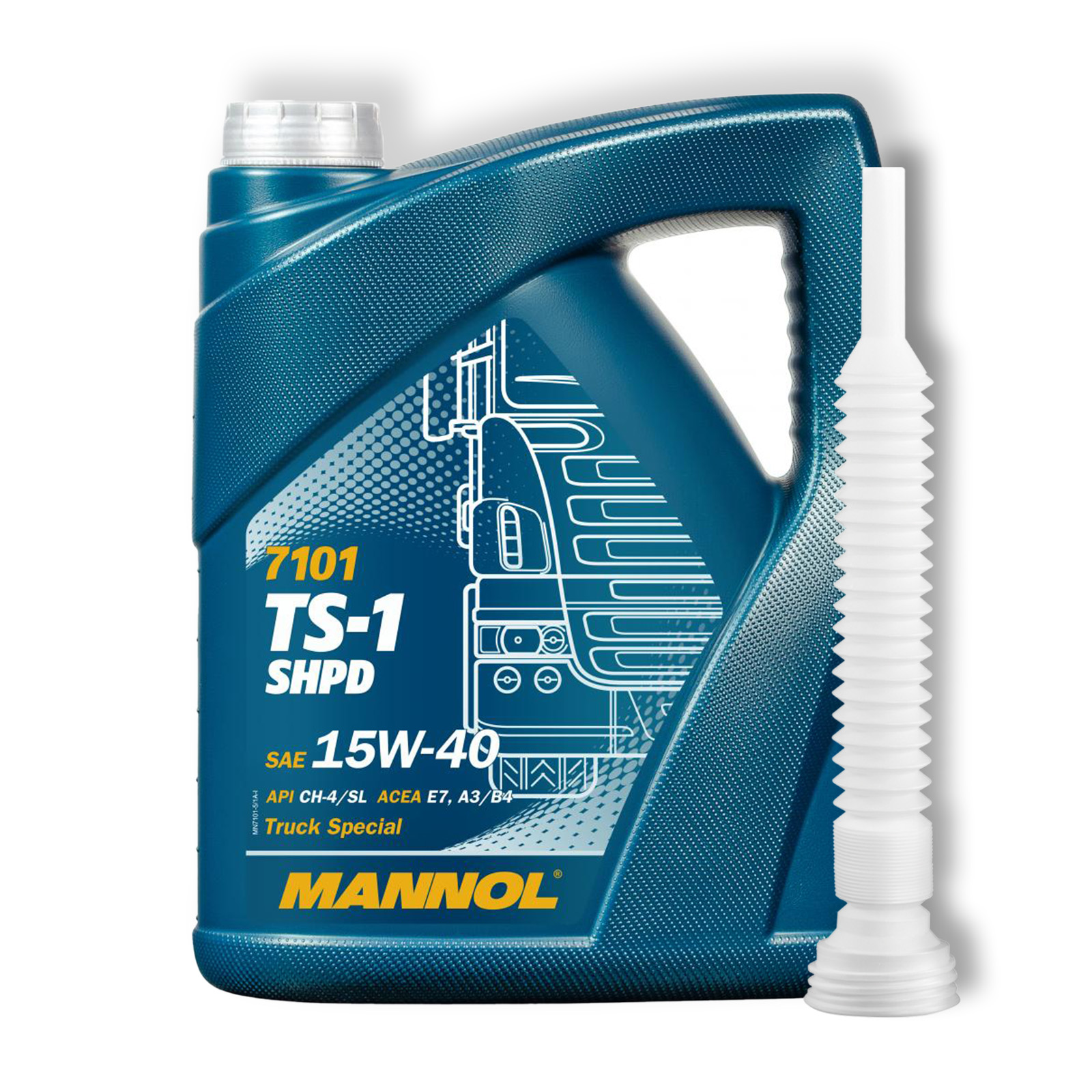 5L Mannol TS-1 SHPD Motorenöl 15W-40 passend für MB 228.3/229.1 API...