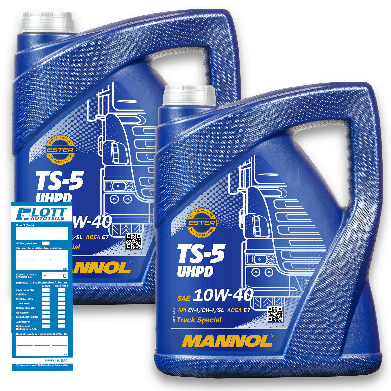 2x 5L Mannol TS-5 UHPD 10W-40 Motoröl LKW Öl ACEA A3/B4 passend f&u...