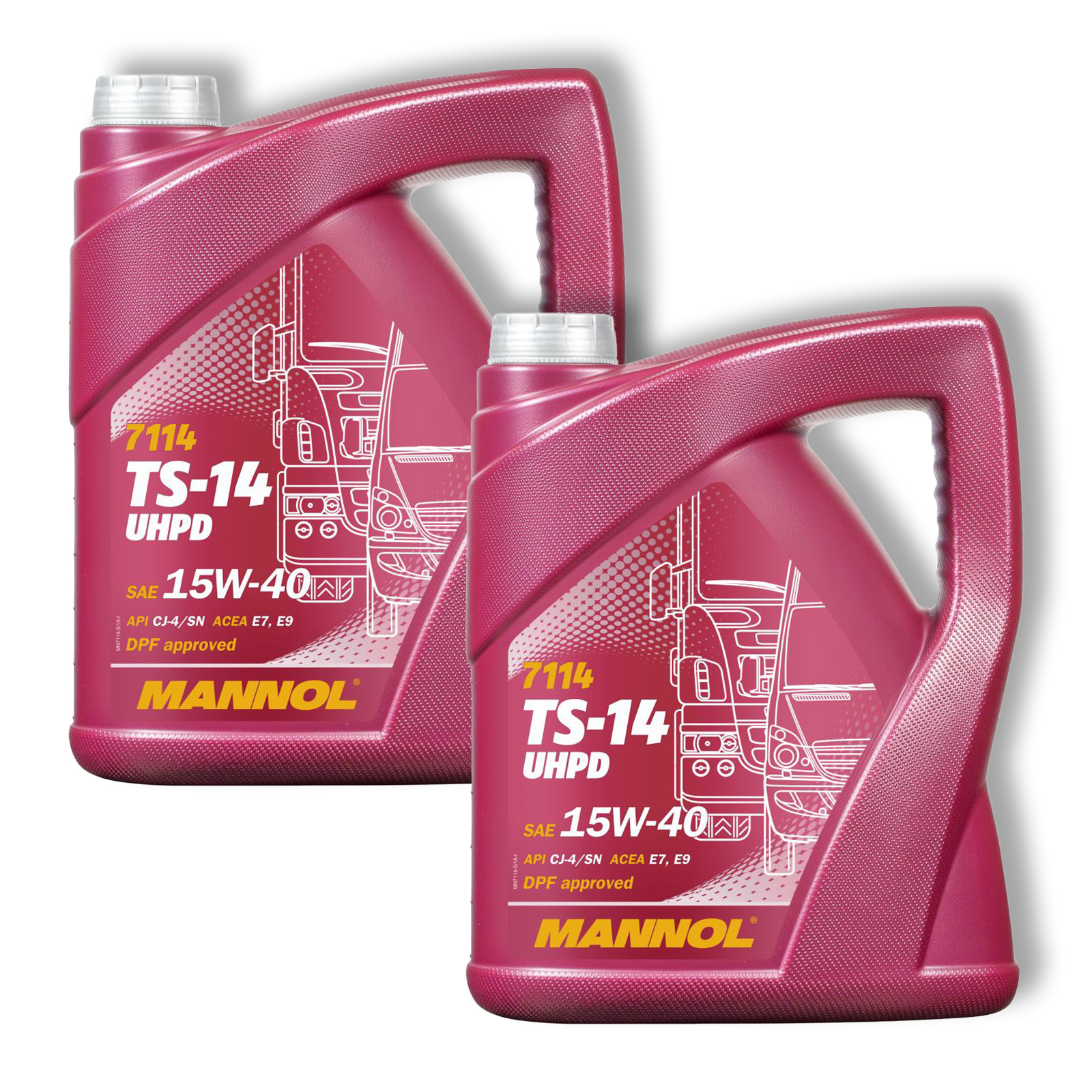 2x 5L Mannol Motoröl TS-14 UHPD 15W-40 API CJ-4/SN LKW Motorenöl AC...
