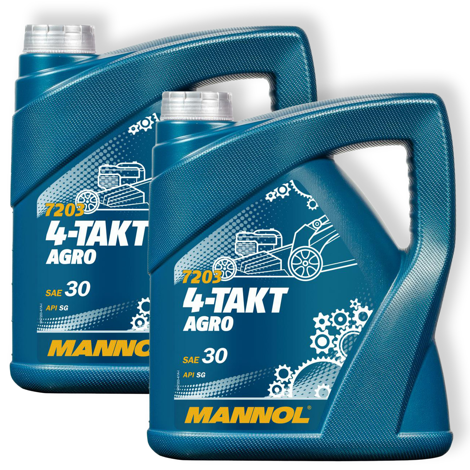 2x 4L MANNOL 4-Takt Agro Motoröl Motorenöl Gartengeräte SAE 30...