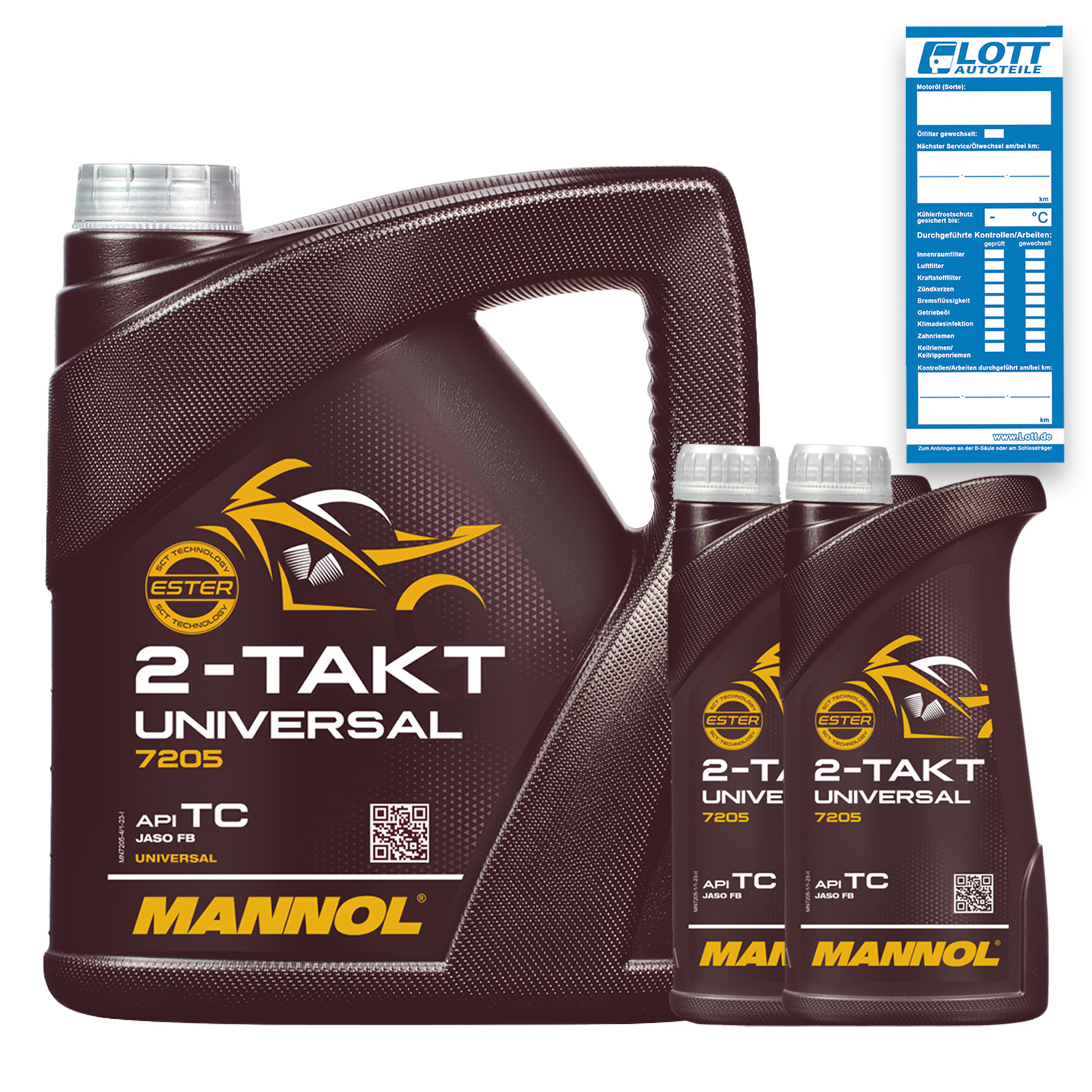 5L Mannol 2-Takt Universalöl Motoröl Roller Motorrad ÖL / API ...