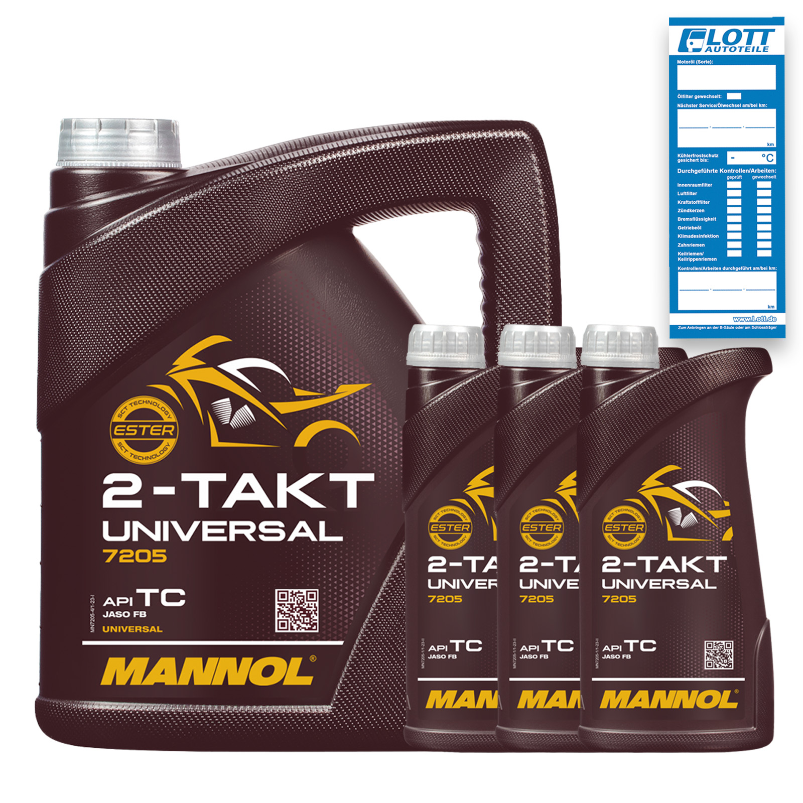 7L Mannol 2-Takt Universalöl Motoröl Roller Motorrad ÖL / API ...