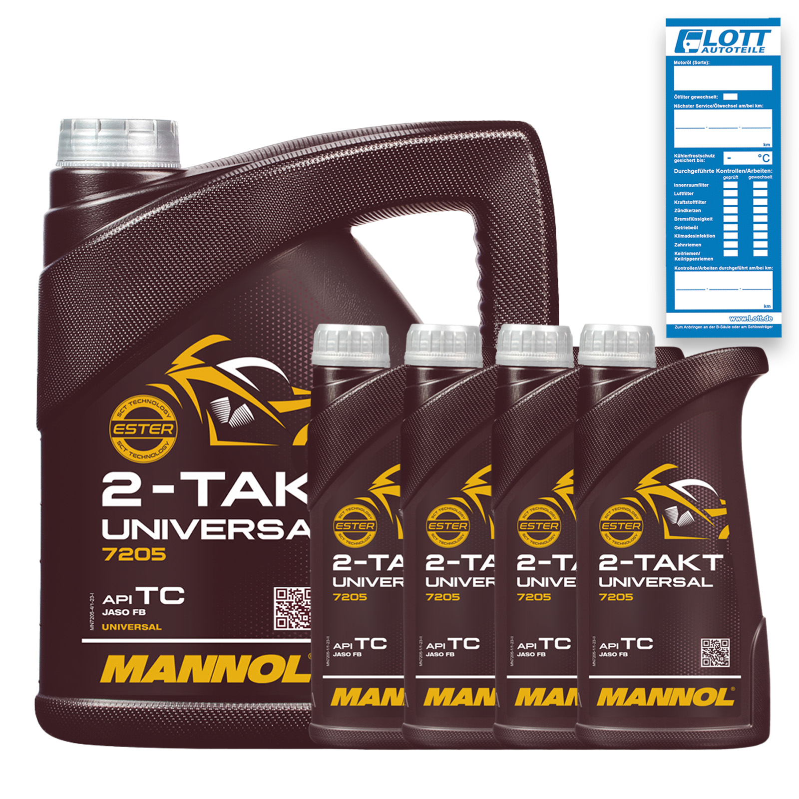 8L Mannol 2-Takt Universalöl Motoröl Roller Motorrad ÖL / API TC / JASO FB