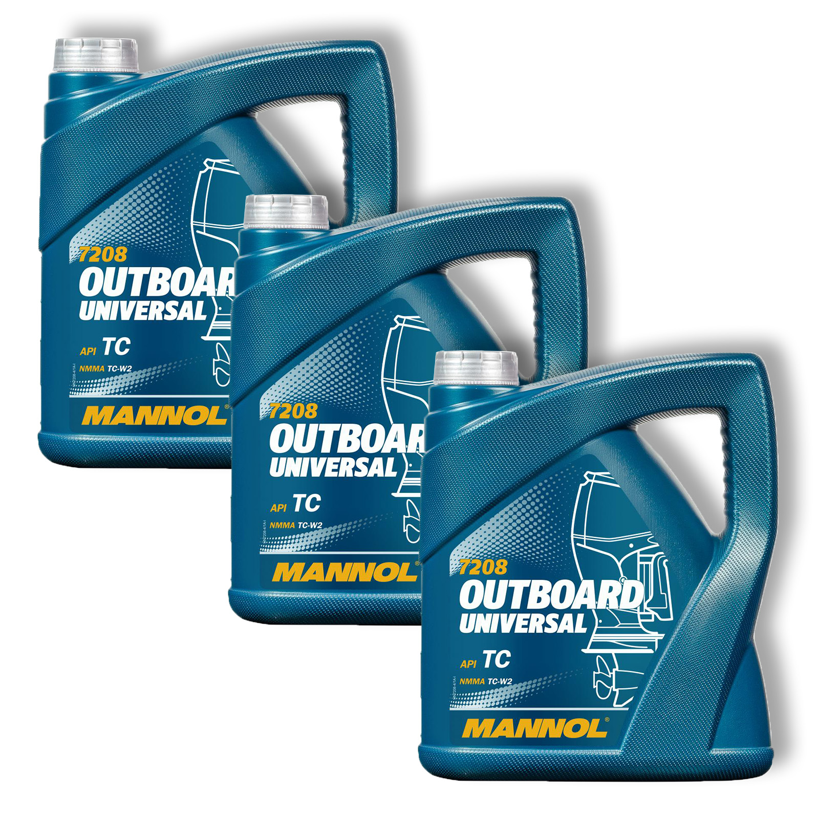 3x 4L MANNOL Outboard Universal Motoröl 2-Takt Außenbordmotor API ...