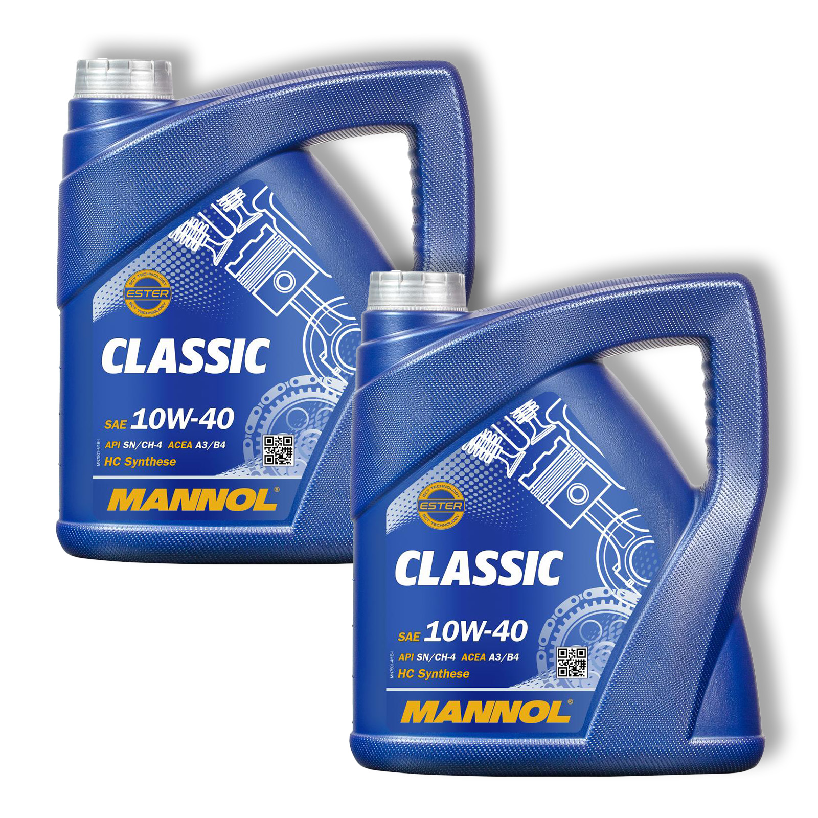 2x 4 Liter Mannol ÖL Classic 10W-40 Motorenöl passend für VW 5...