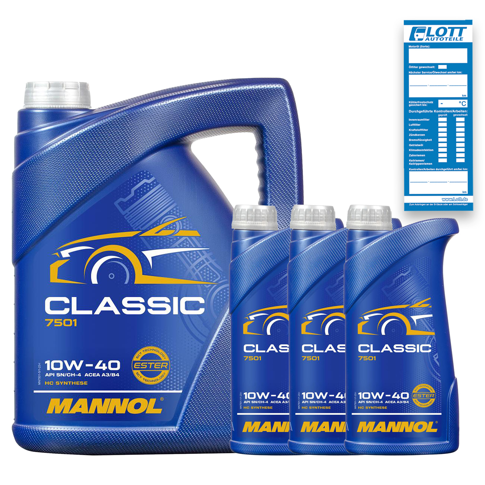 8L Mannol Classic 10W-40 Motoröl ÖL VW 502.00 505.00 MB 229.1 MB 229.3 Renault