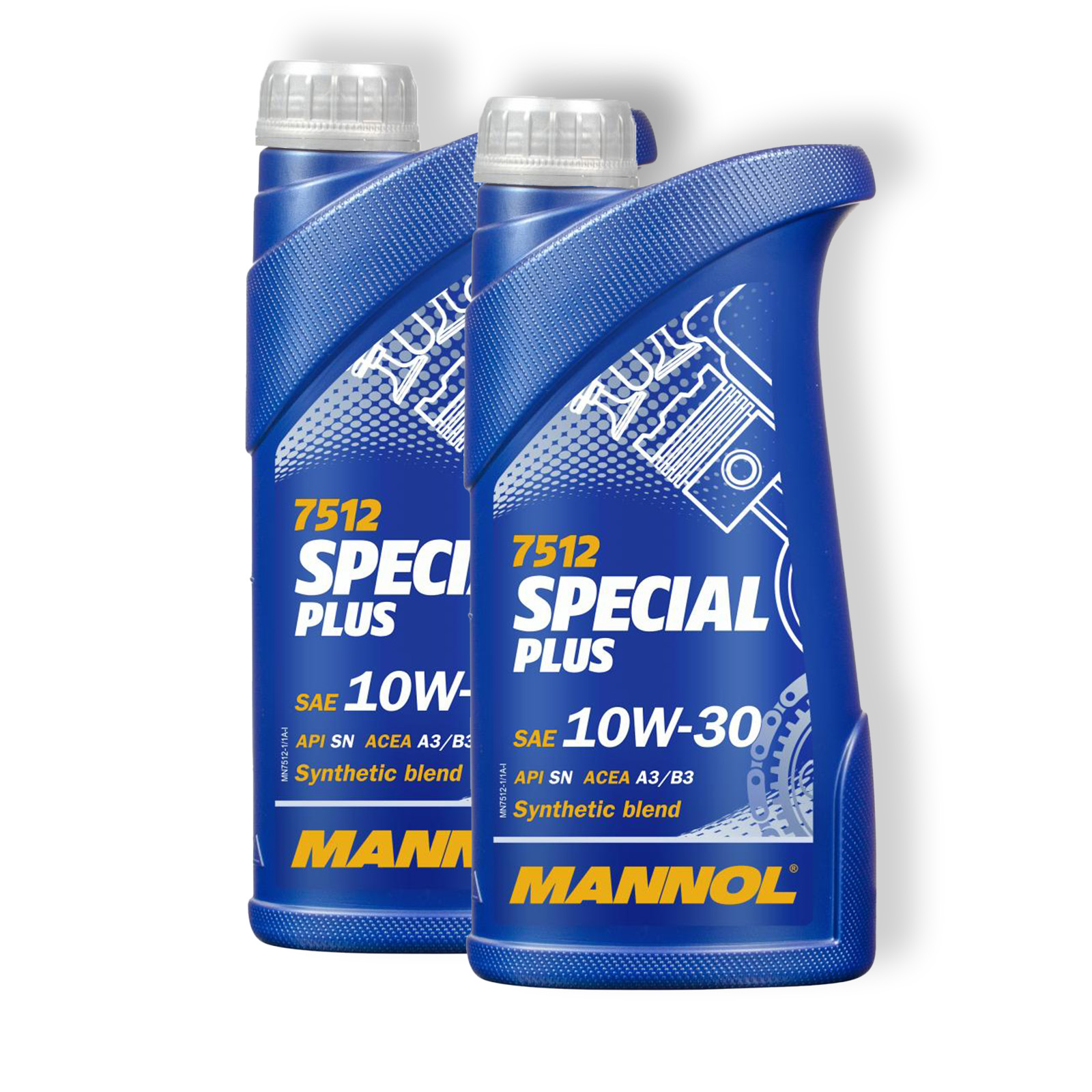2x 1L Mannol Special Plus 10W-30 Motoröl passend für ACEA A3/B3 VW ...