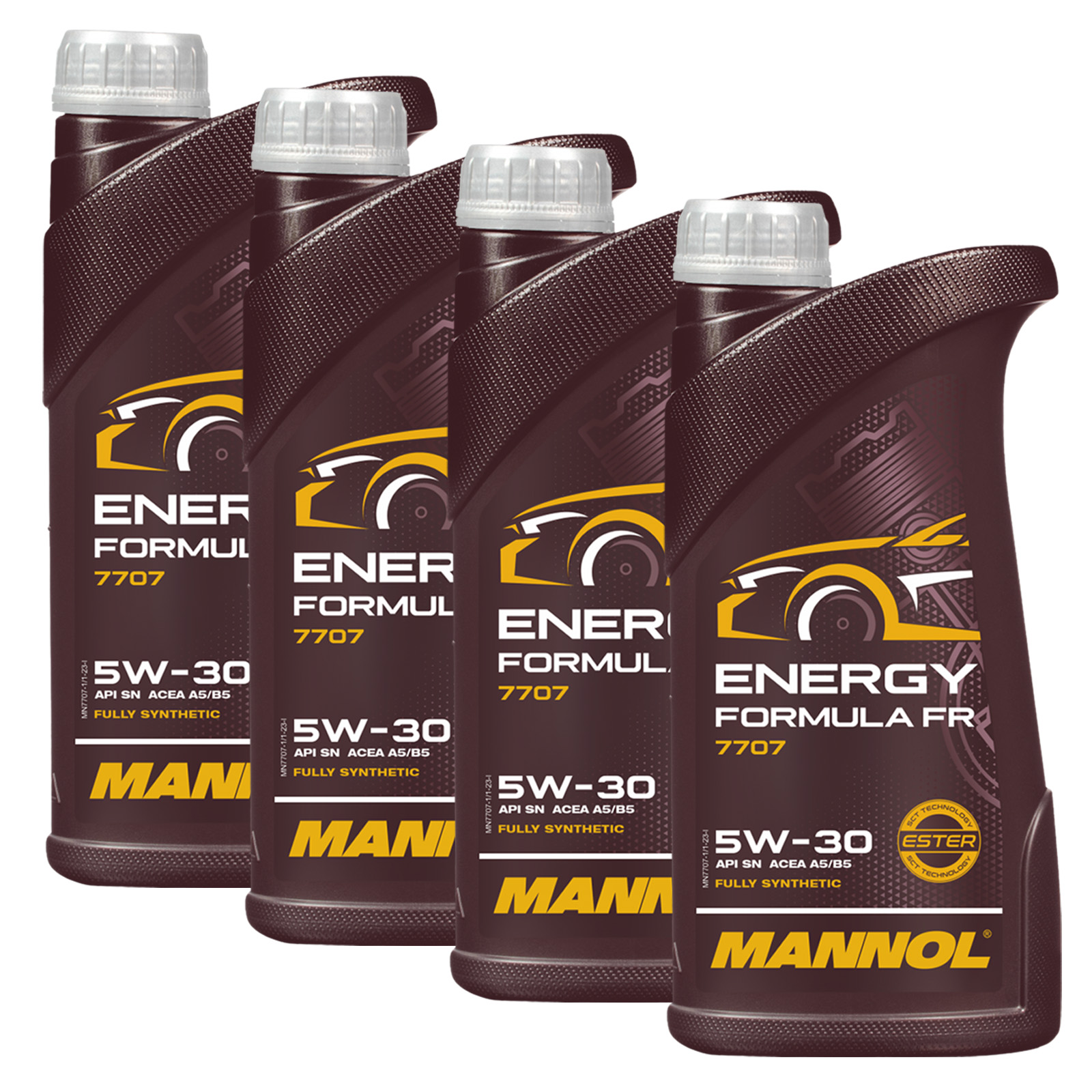 4x 1 Liter MANNOL Motoröl 5W-30 Formula FR MN7707-1 ACEA A5/B5 passend f...
