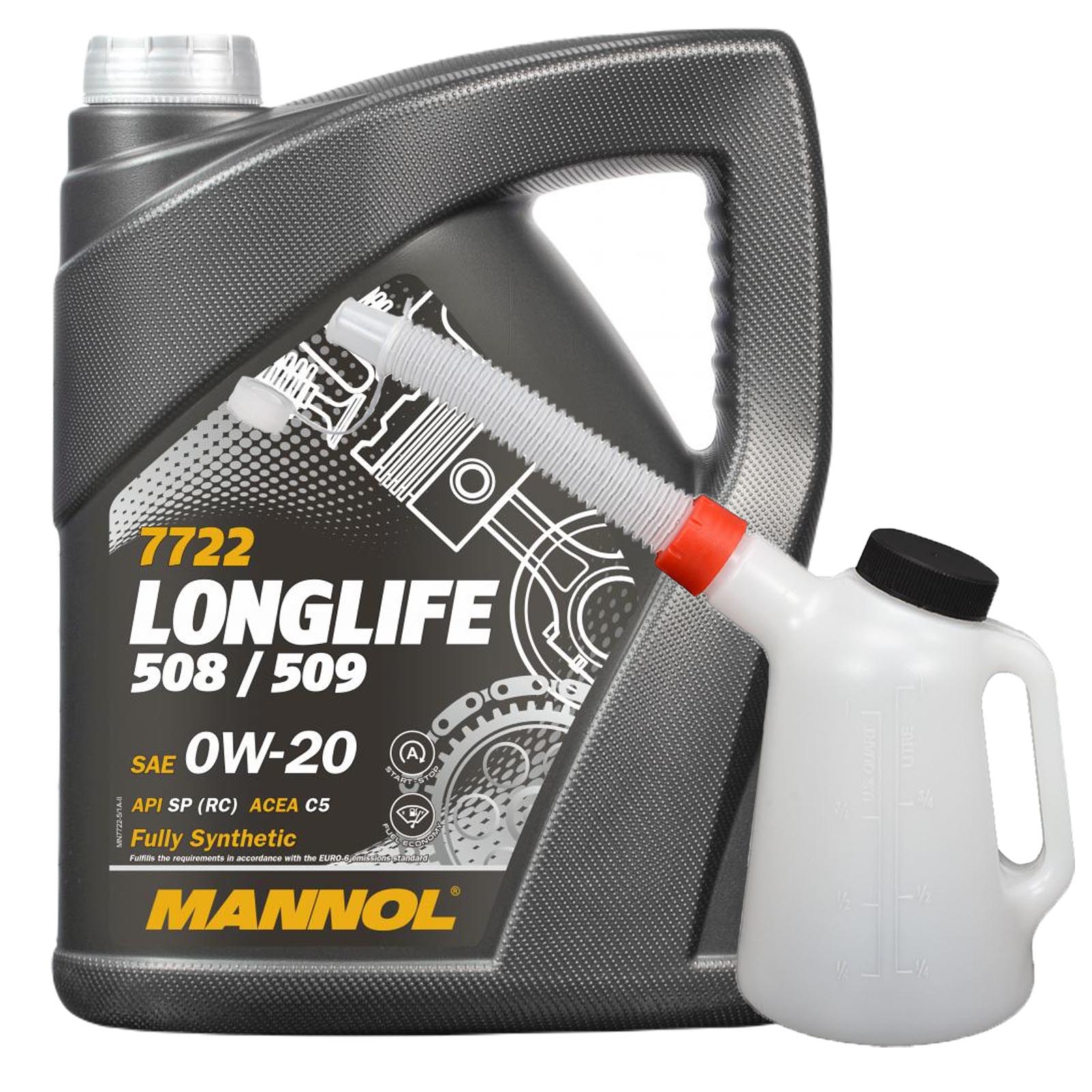 5L Mannol Motoröl Longlife 508/509 0W-20