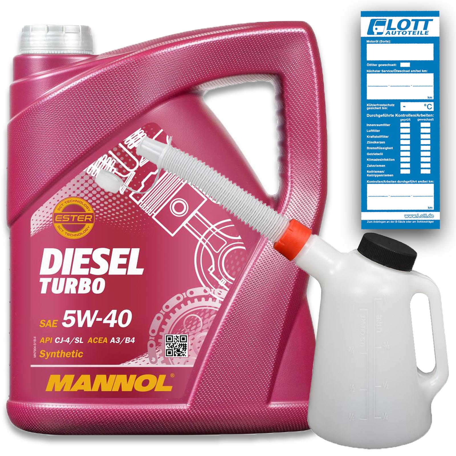 5L Mannol Diesel Turbo Motoröl 5W-40