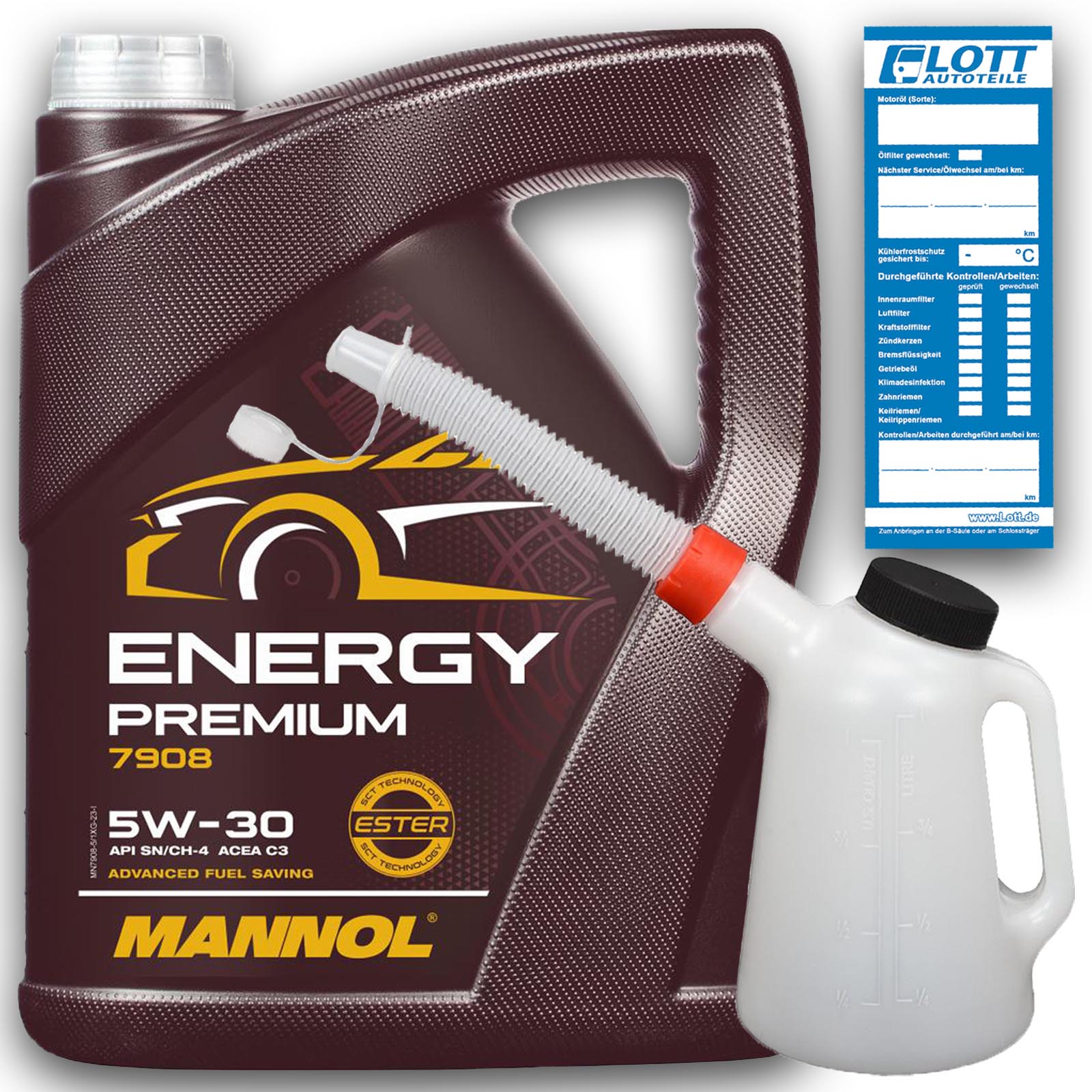 5L Mannol Energy Premium Motoröl 5W-30 ÖL MN7908-5 passend für...