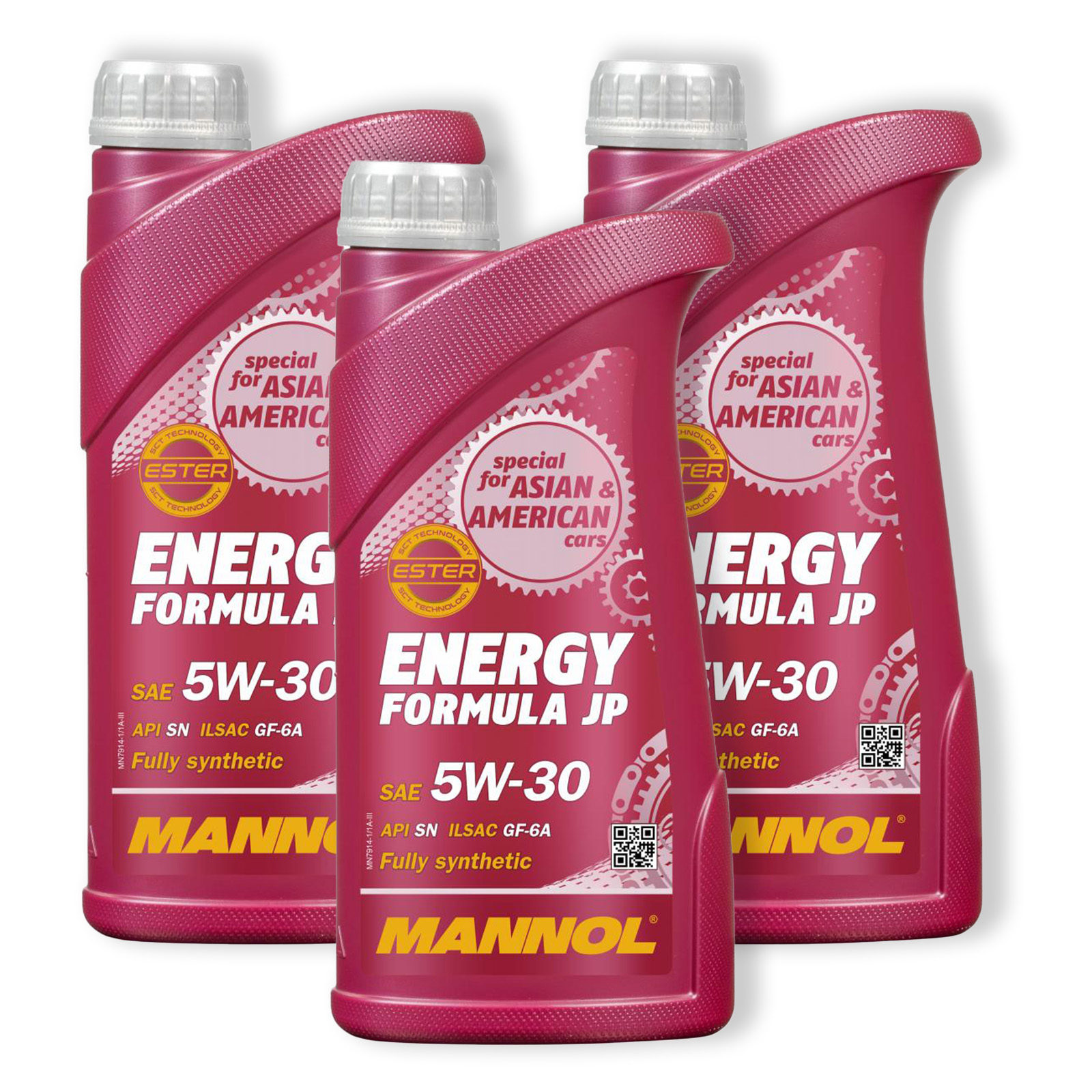 3x 1 Liter Mannol Energy Formula JP 5W-30 Motoröl ÖL passend für Nissan Honda Suzuki Kia