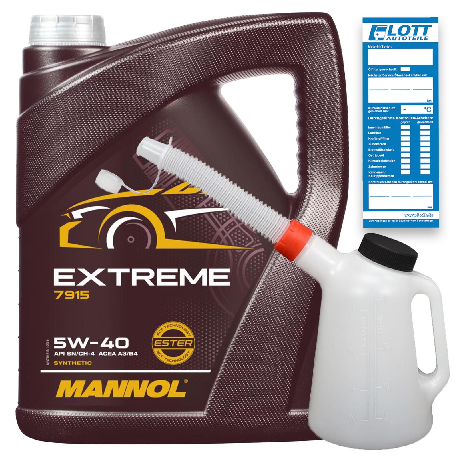 5L Mannol Extreme 5W-40 Motoröl MN7915-5 passend für Mercedes VW Op...