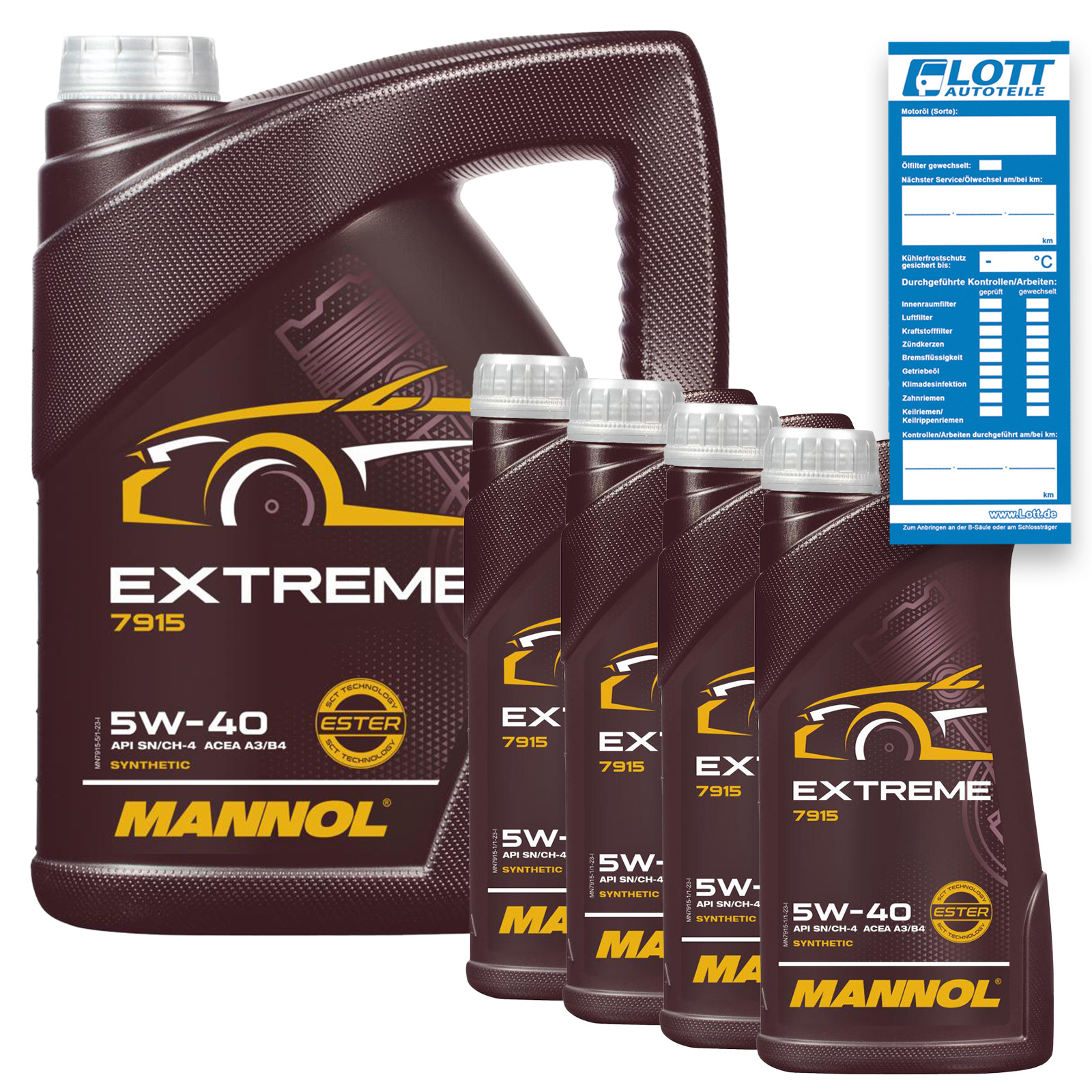 9L MOTORÖL MANNOL EXTREME 5W40 passend für MB VW OPEL RENAULT PORSCHE MOTORENÖL