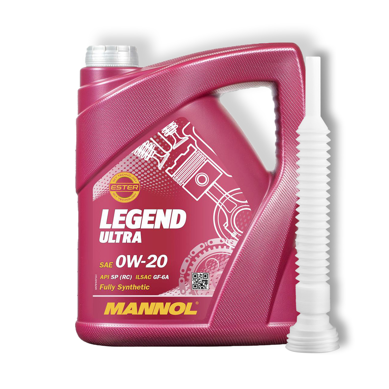 5L Mannol Legend Ultra 0W-20 Motor&ouml;l API SP (RC) passend f&uuml;r GM Dexos1 Gen2 + Auslaufhahn