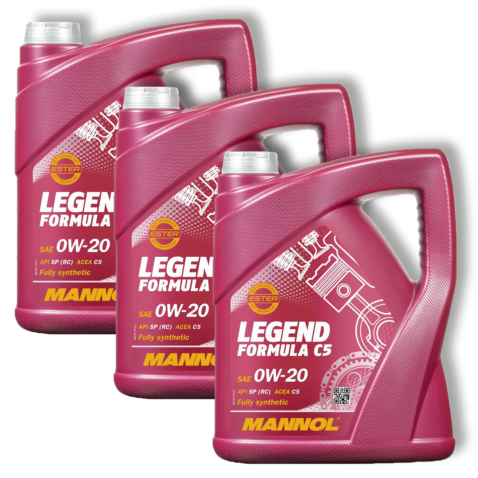 3x 5L Mannol Legend Formula C5 Motoröl 0W-20 ACEA C5 passend für MB...